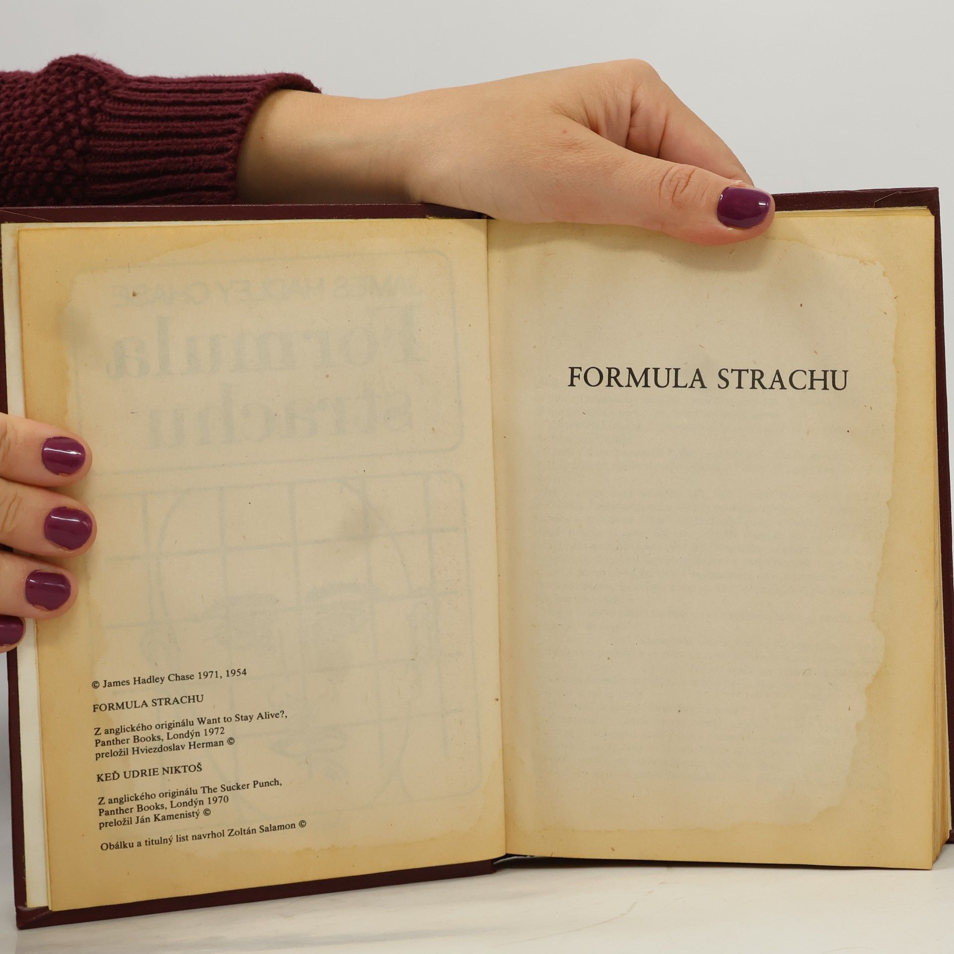 James Hadley Chase Formula strachu