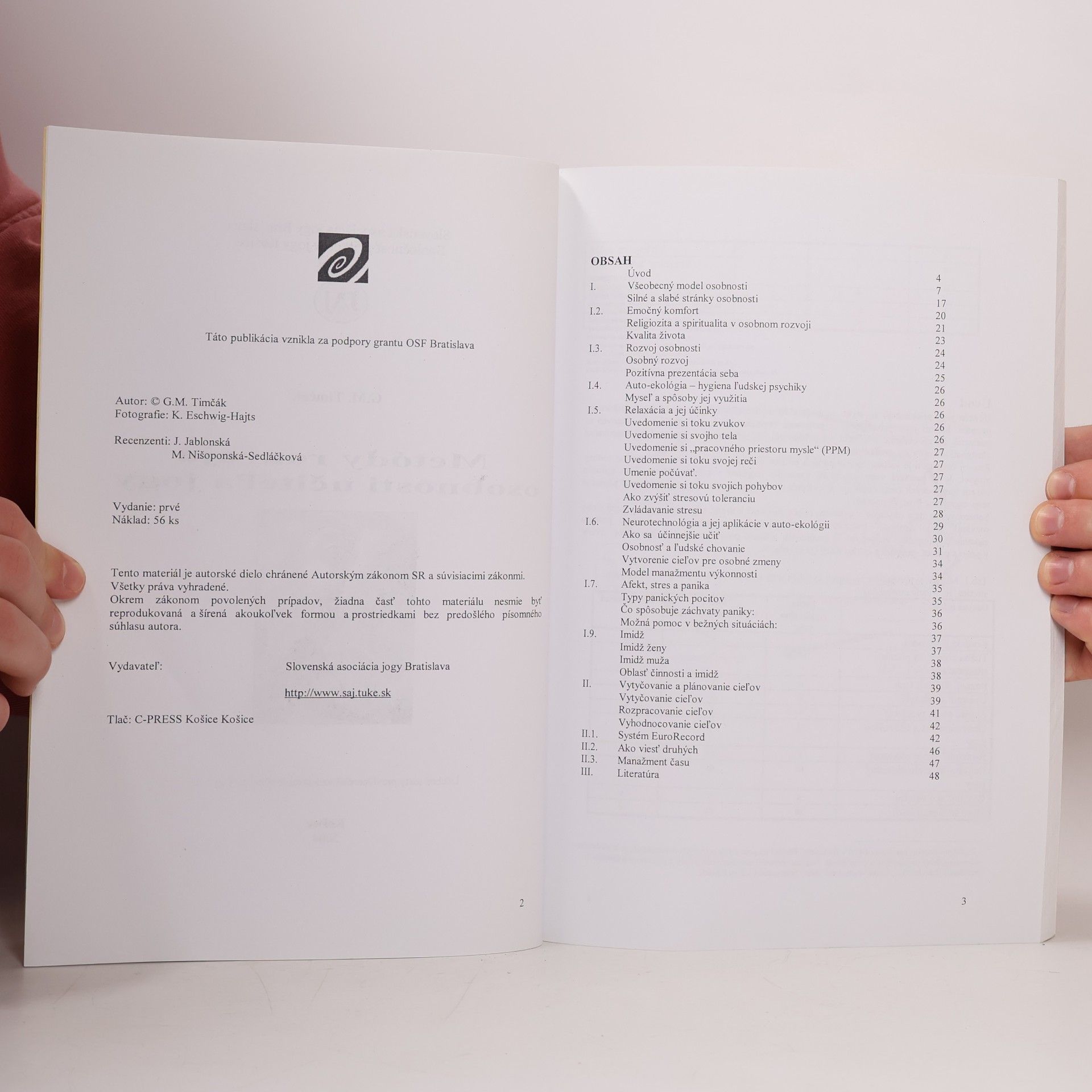 G. M. Timčák Učebné materiály kurzu učiteloľov jogy 3. triedy 2