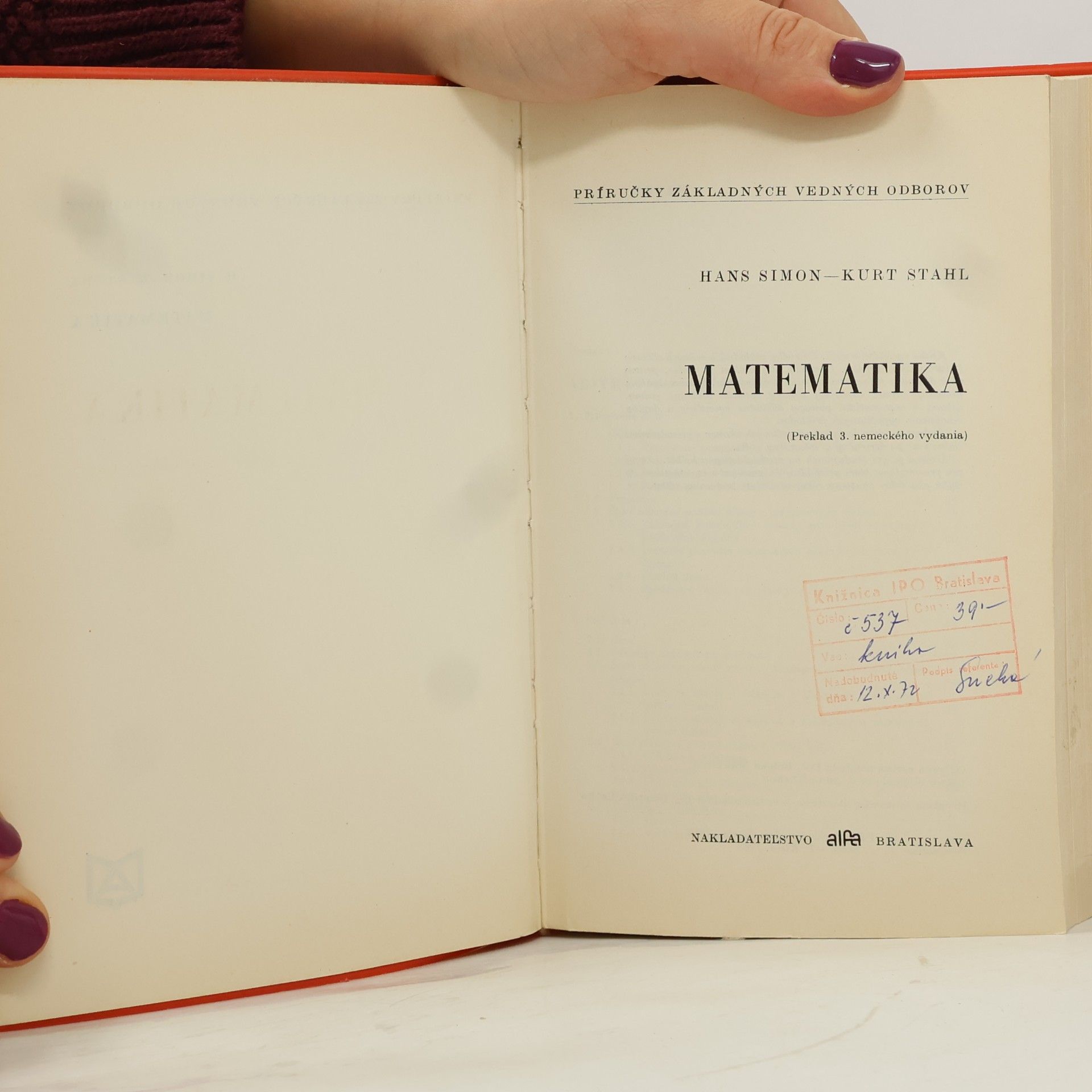 Simon-Stahl Matematika