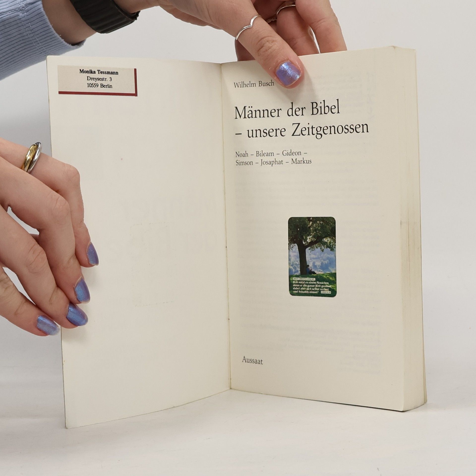 Wilhelm Busch Männer der Bibel, unsere Zeitgenossen