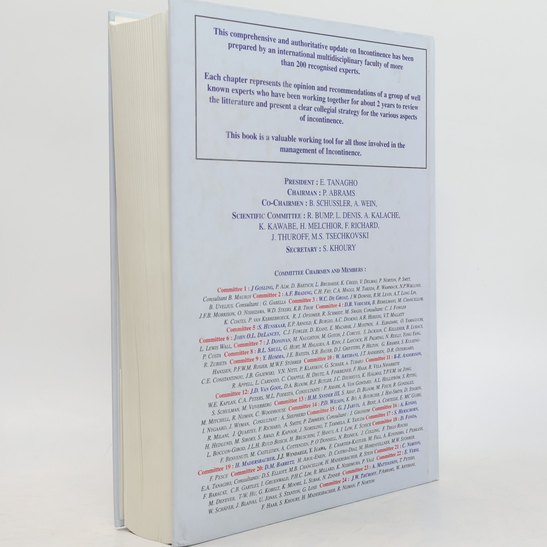 Paul Abrams Incontinence