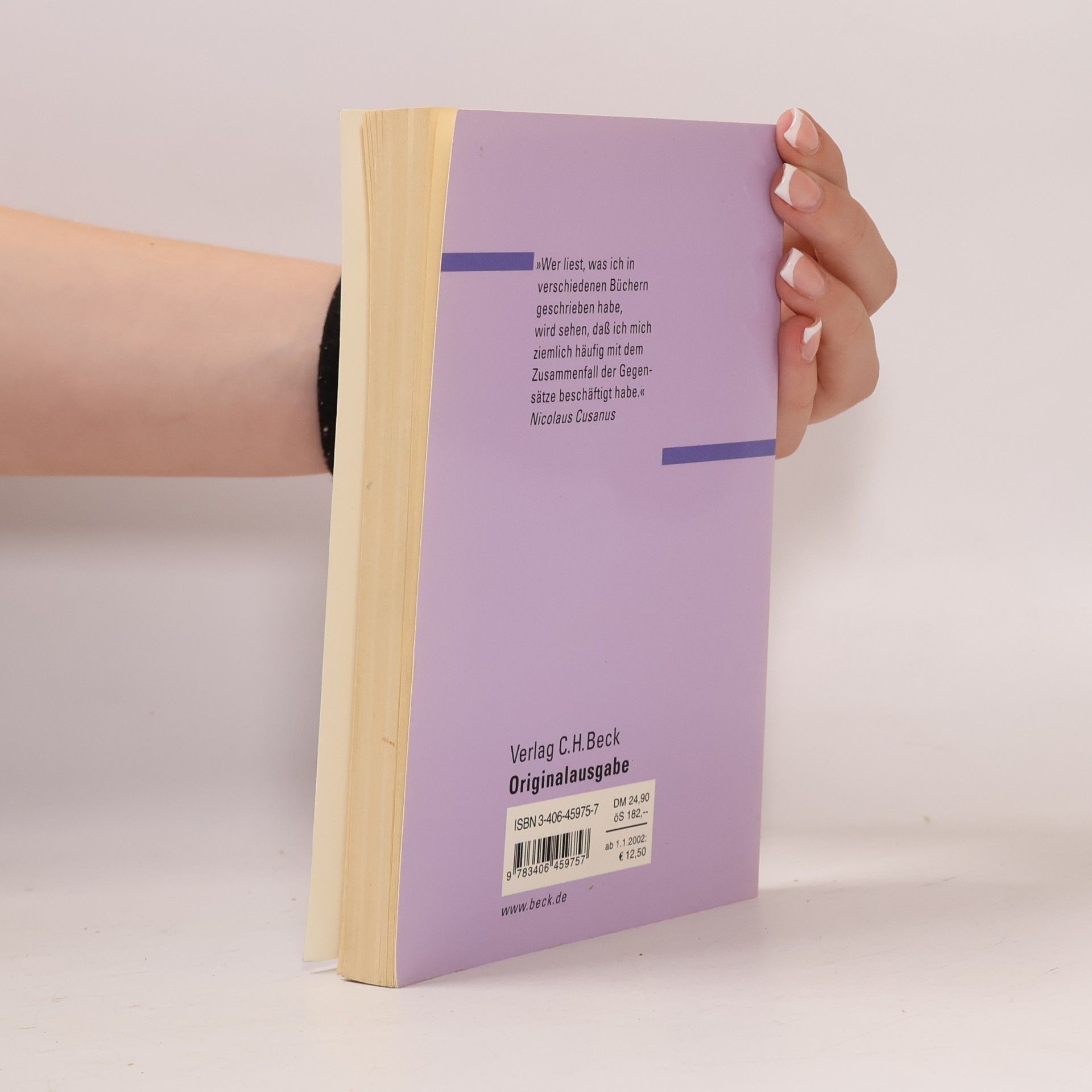 Kurt Flasch Beck'sche Reihe Denker - 562: Nicolaus Cusanus