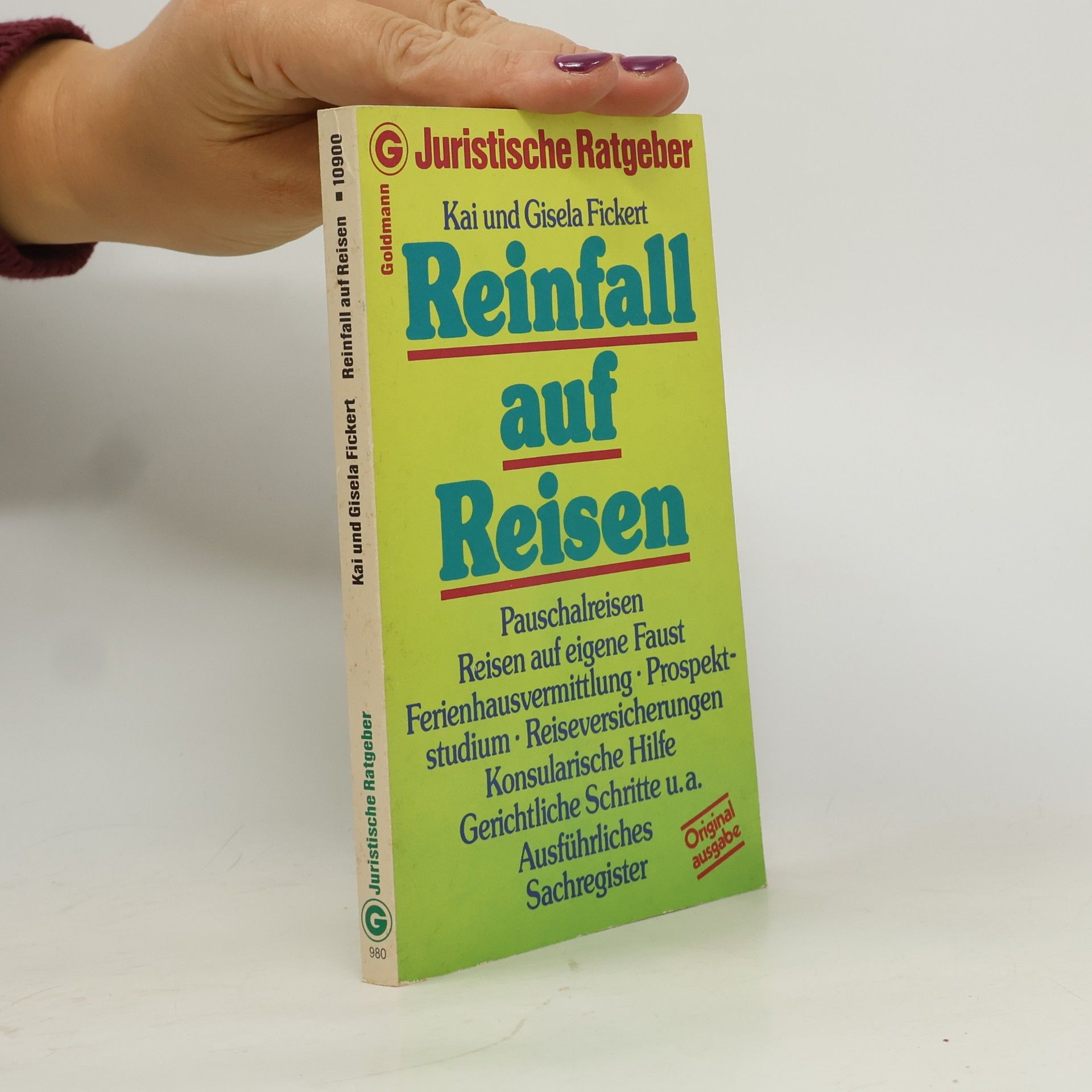 Reinfall auf Reisen - Originalausgabe