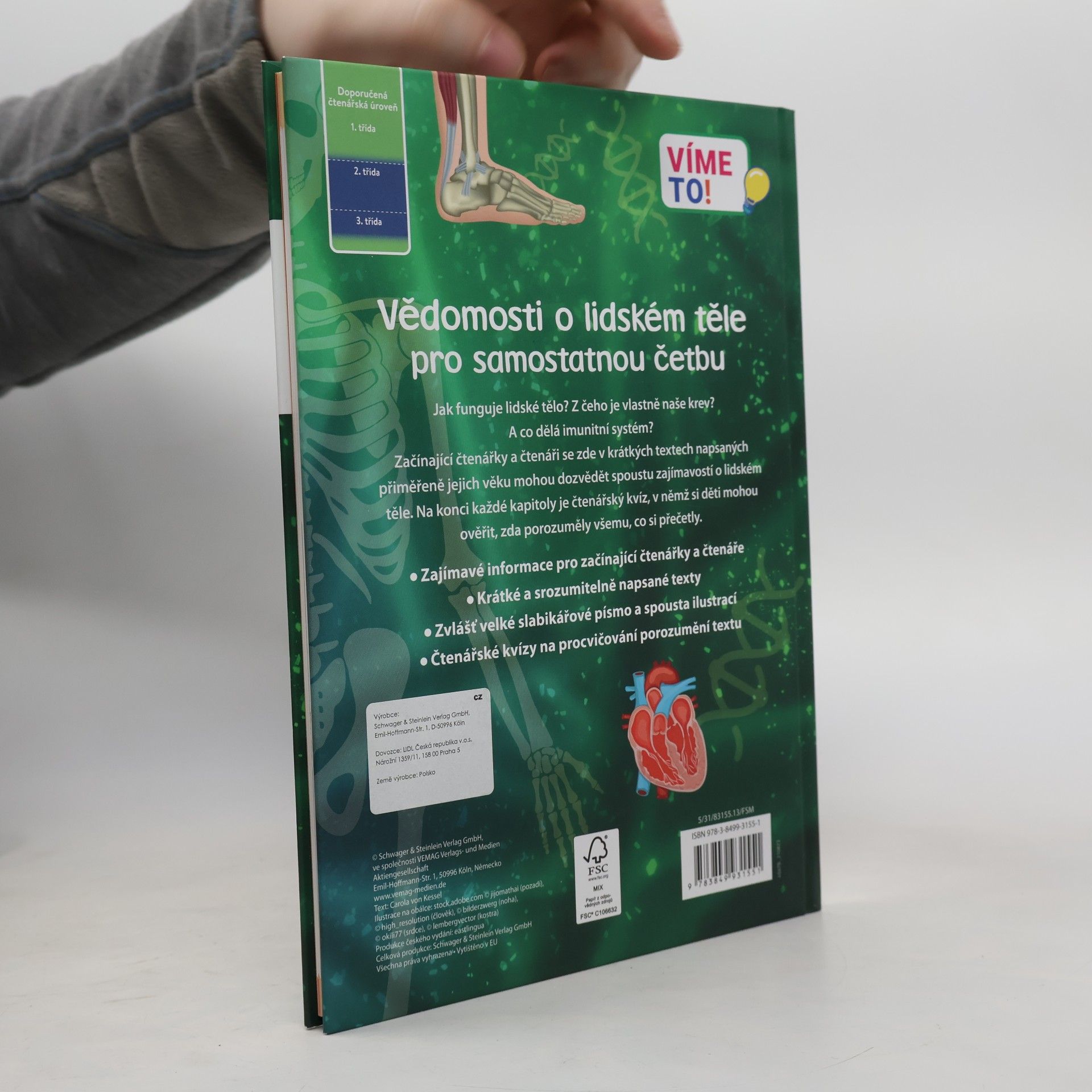 Various authors Učím se číst. Lidské tělo