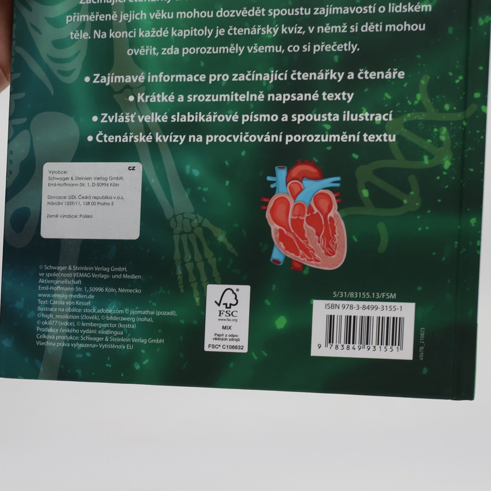 Various authors Učím se číst. Lidské tělo