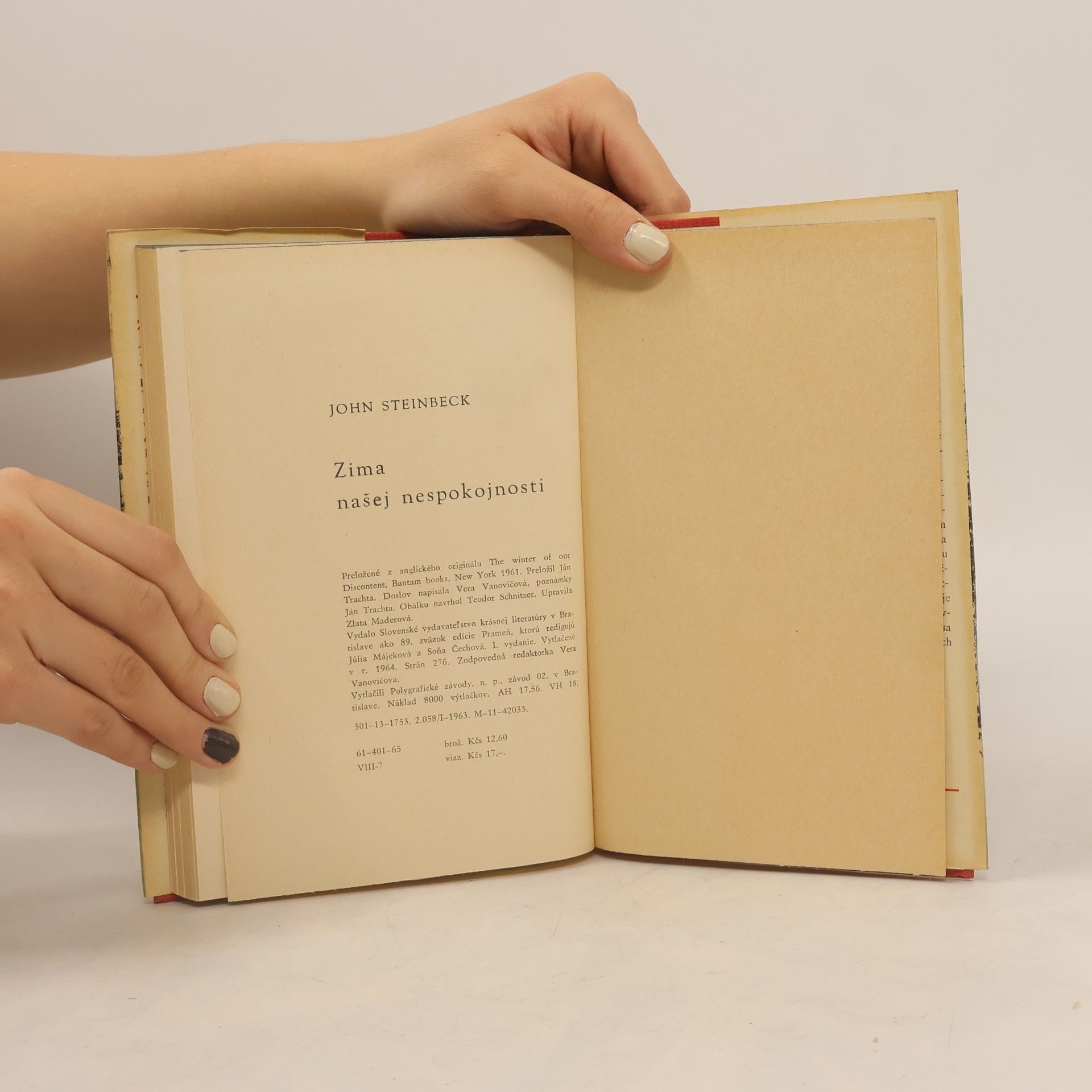 John Steinbeck Zima našej nespokojnosti