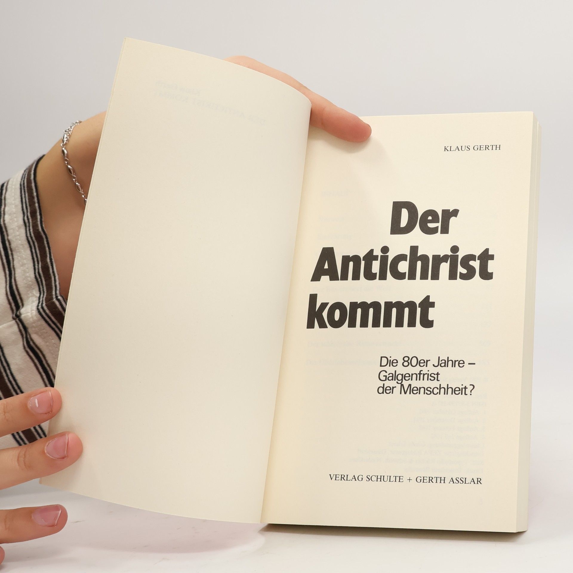 Klaus Gerth Der Antichrist kommt