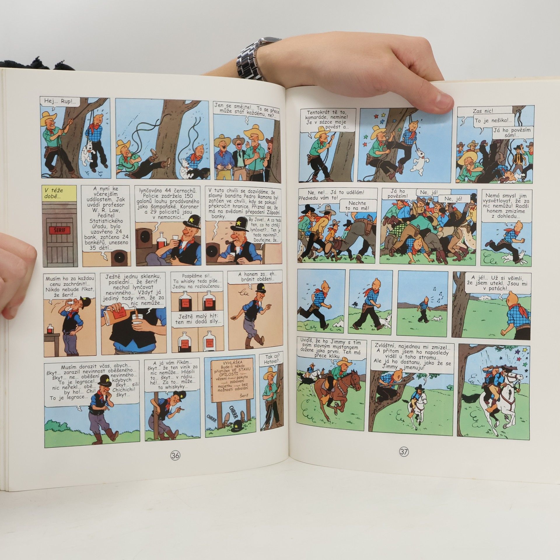 Hergé Tintin v Americe