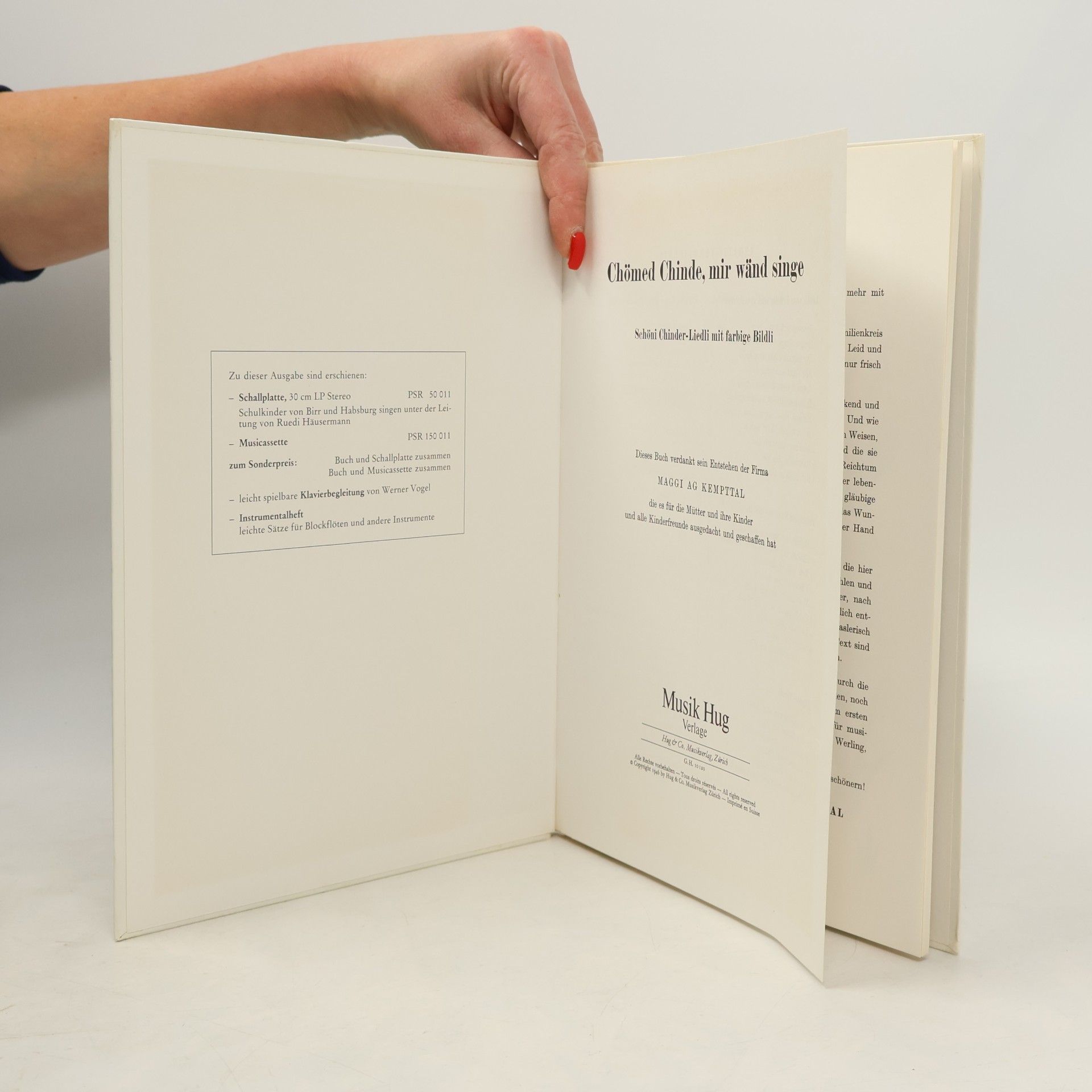Various authors Chömed Chinde, mir wänd singe