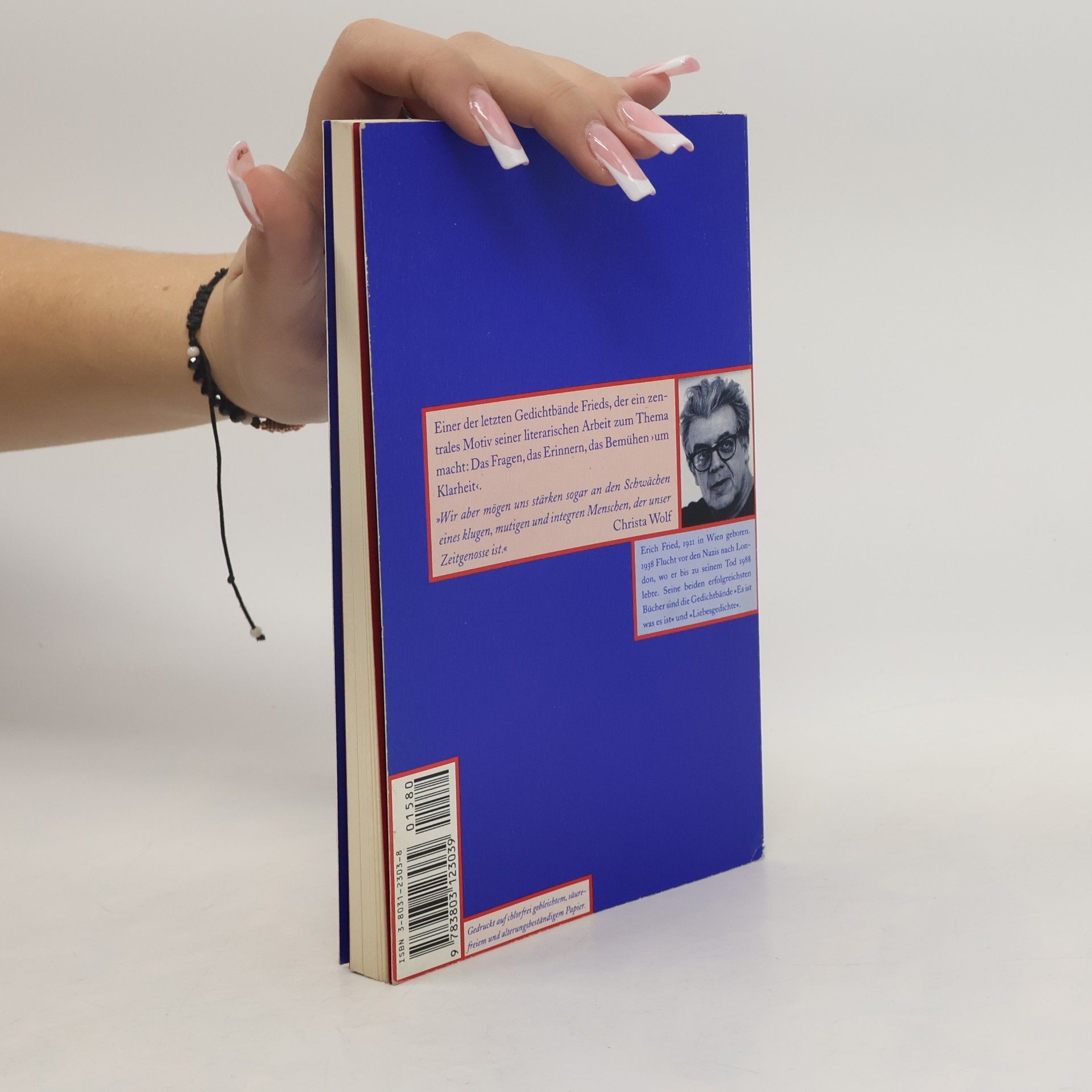 Erich Fried Wagenbachs andere Taschenbücher - 395: Um Klarheit. Gedichte gegen das Vergessen