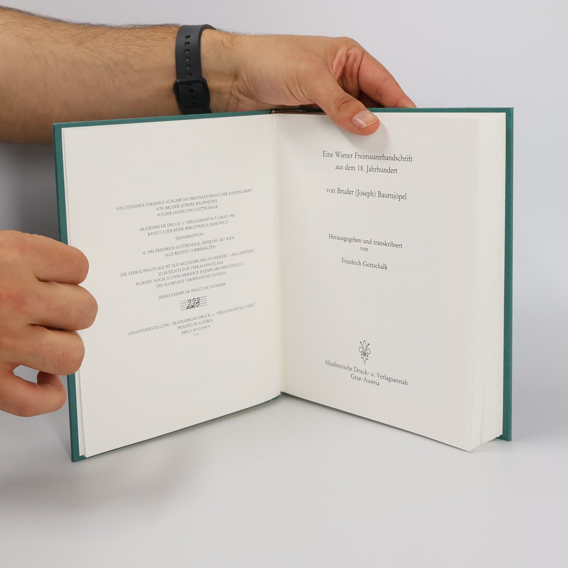 Joseph Bauernjöpel  Eine Wiener Freimaurerhandschrift aus dem 18. Jahrhundert