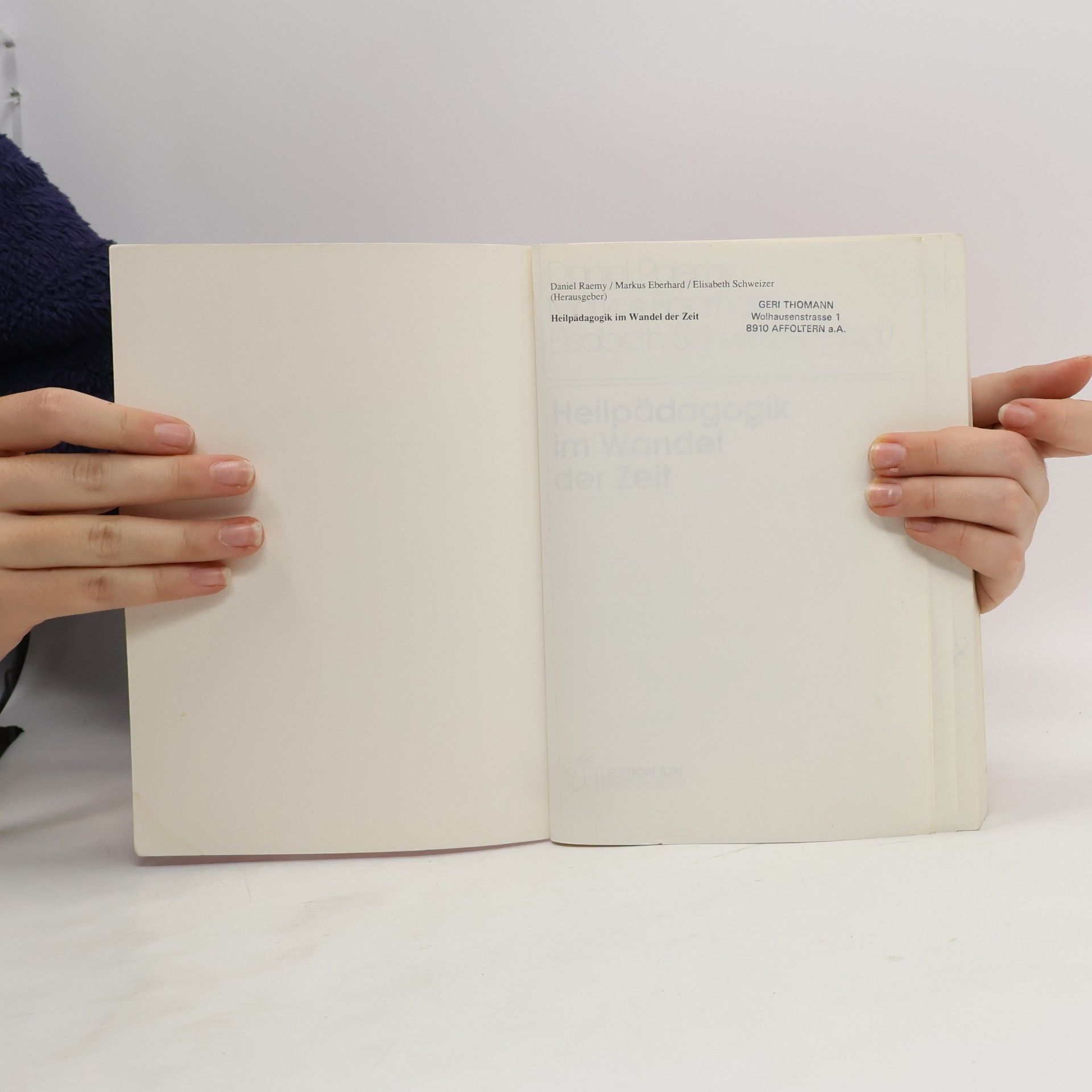 Daniel de Raemy Heilpädagogik im Wandel der Zeit