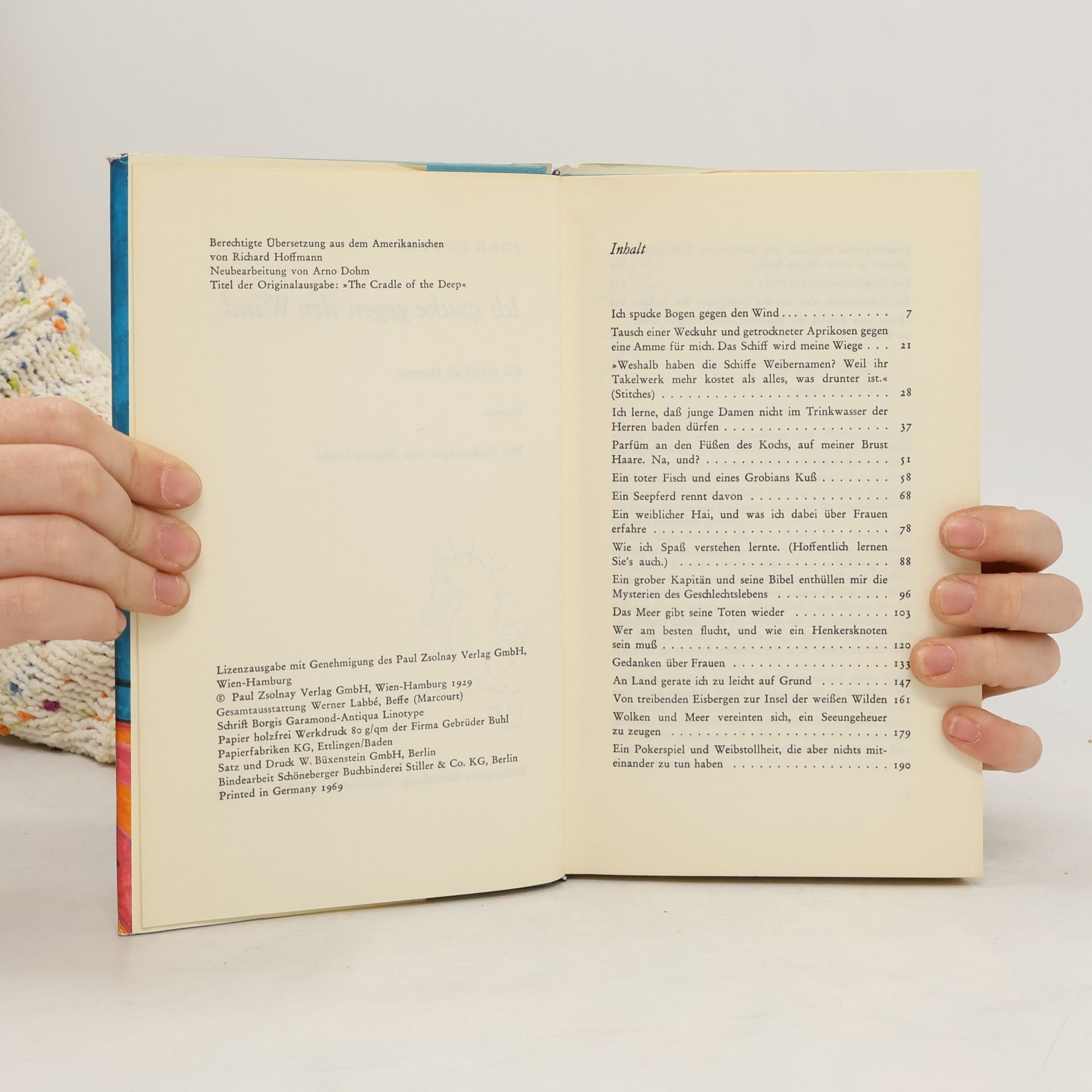 Joan Lowell Ich spucke gegen den Wind