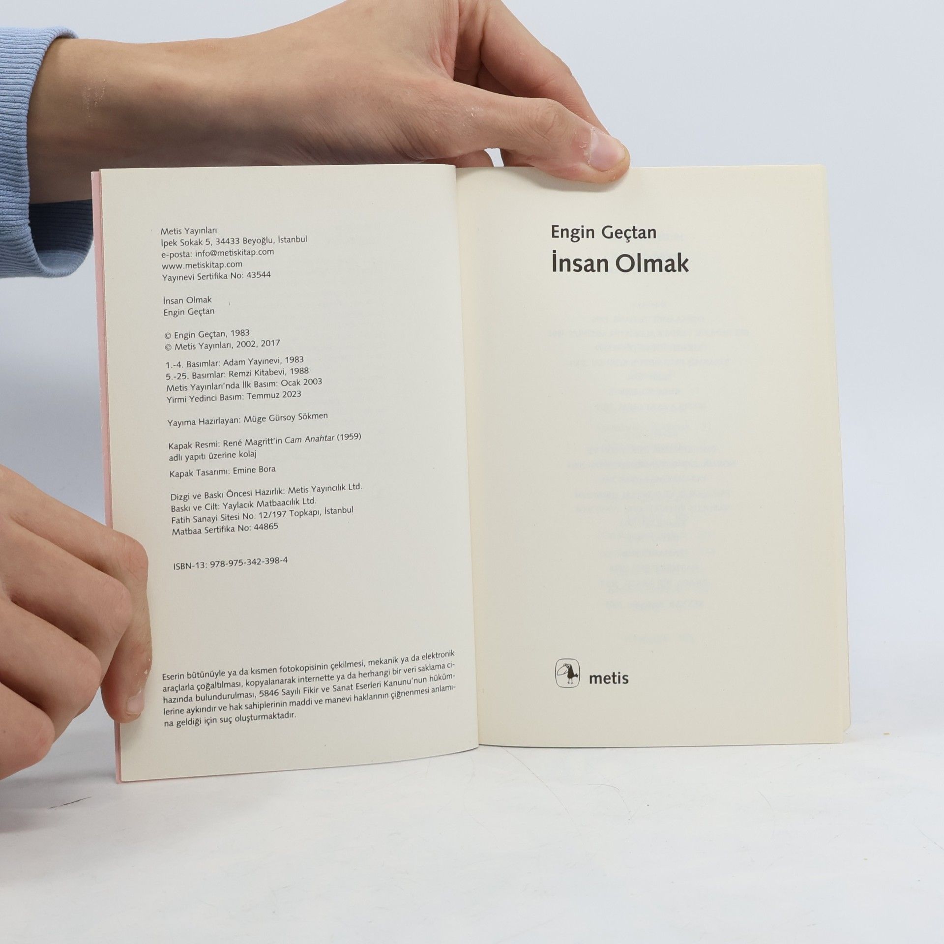 Engin Geçtan Insan Olmak