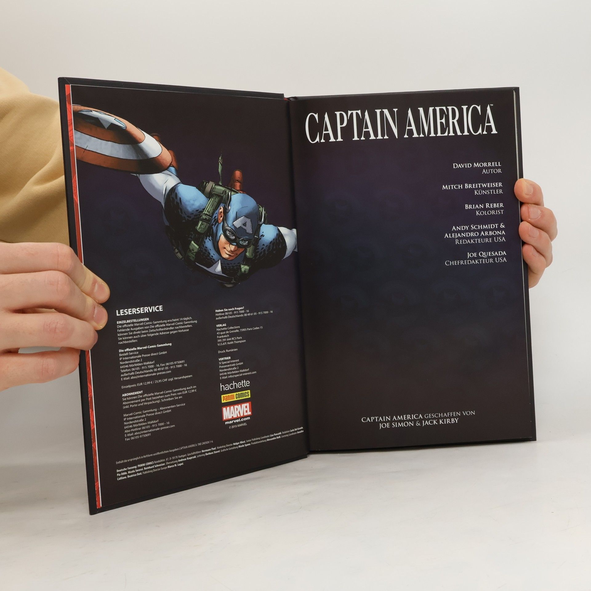 David Morrell Die offizielle Marvel-Comic-Sammlung 53. Captain America: Der Auserwählte