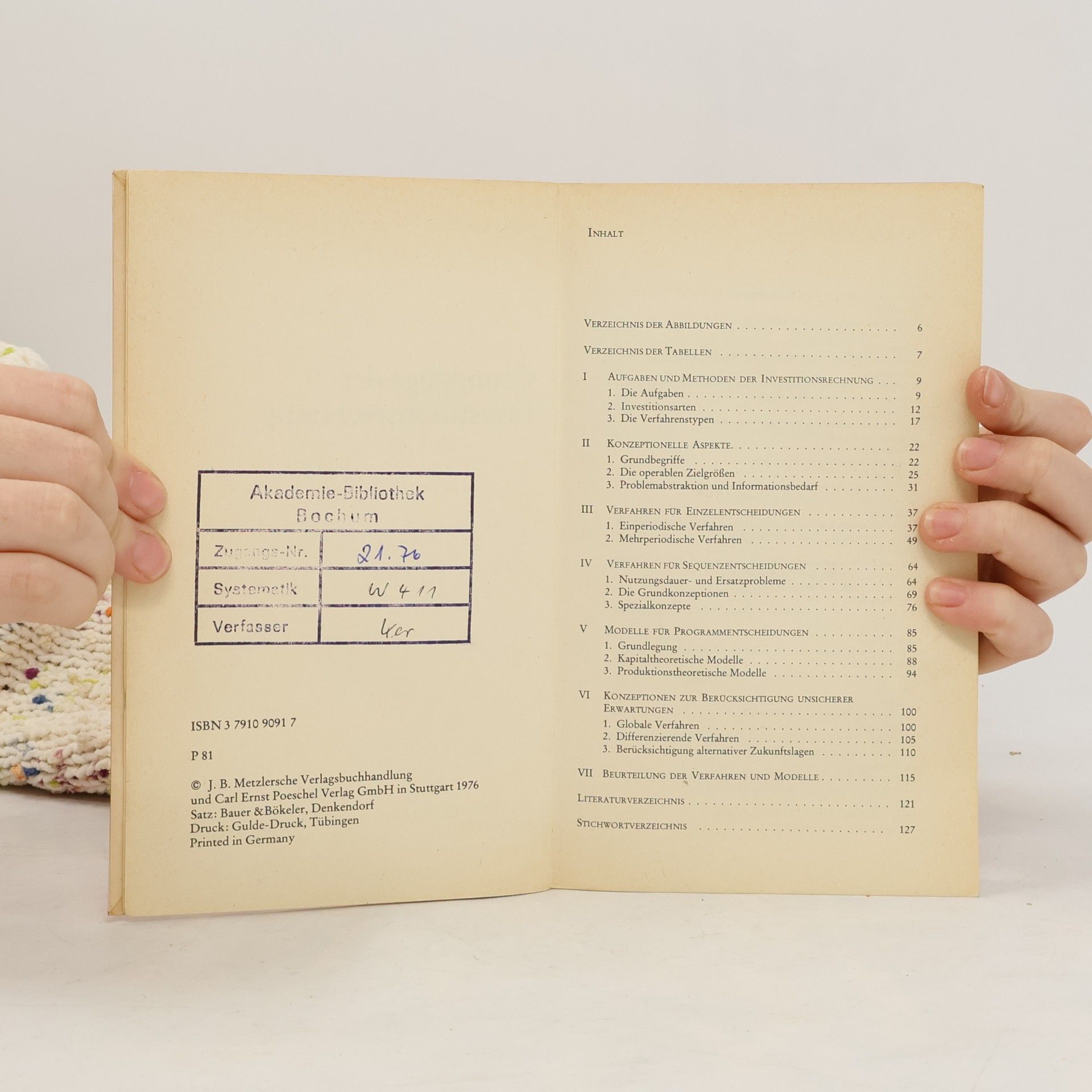 Werner Kern Sammlung Poeschel - 81: Grundzüge der Investitionsrechnung