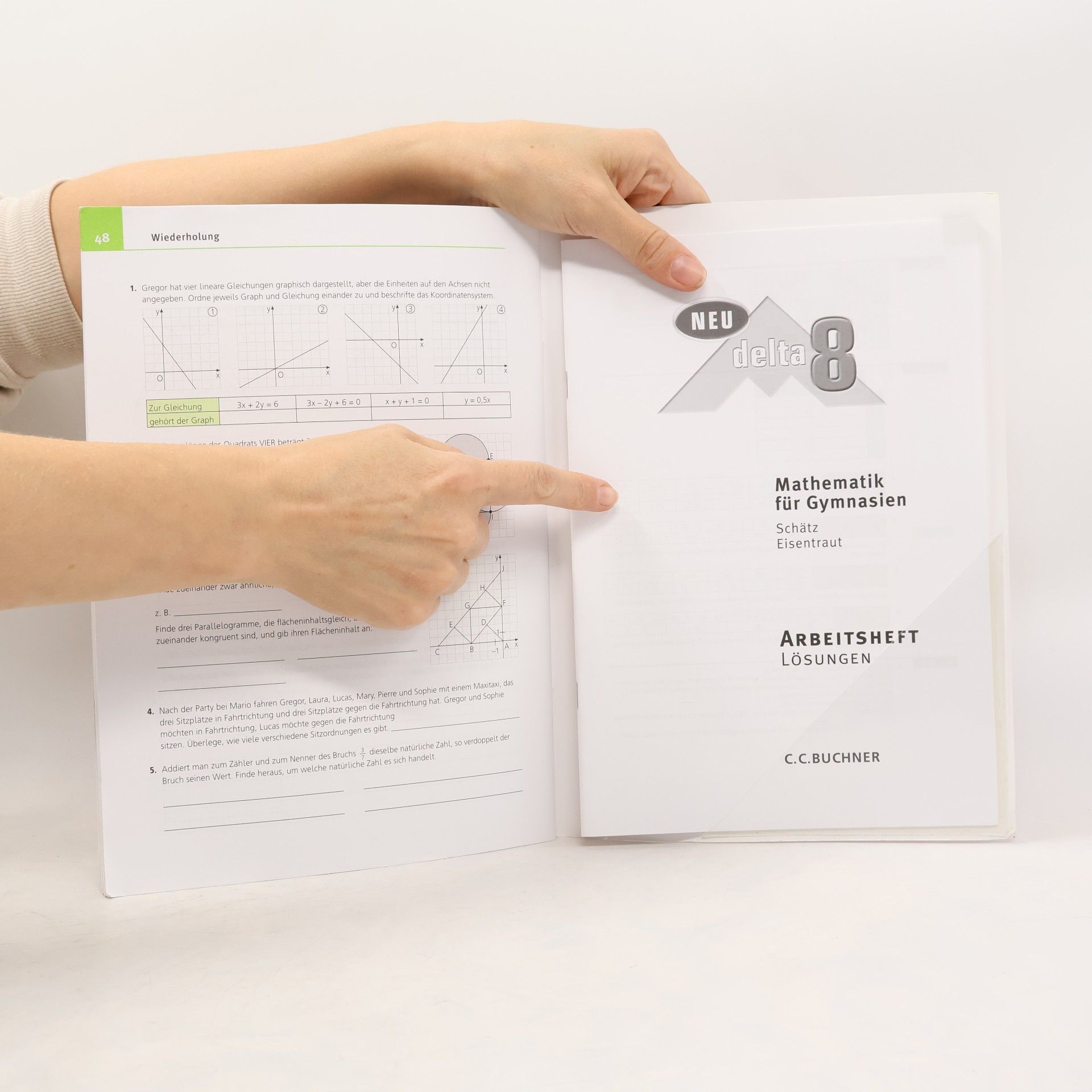 Otto Rudolf Schatz Delta Mathematik Neu 8 Arbeitsheft. Bayern Gymnasium