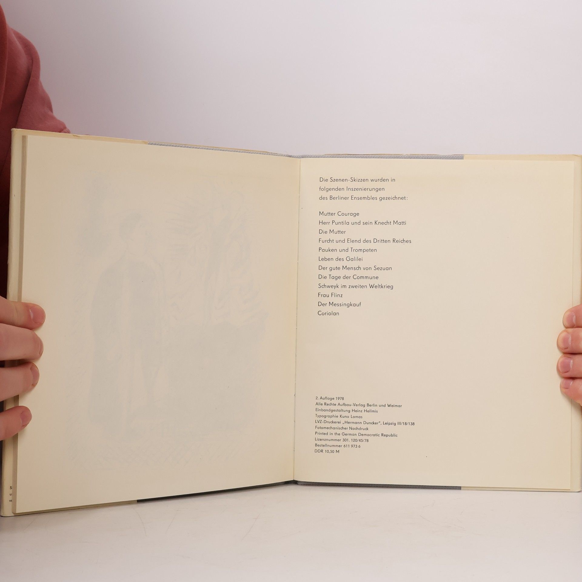 Herbert Sandberg Mein Brecht-Skizzenbuch