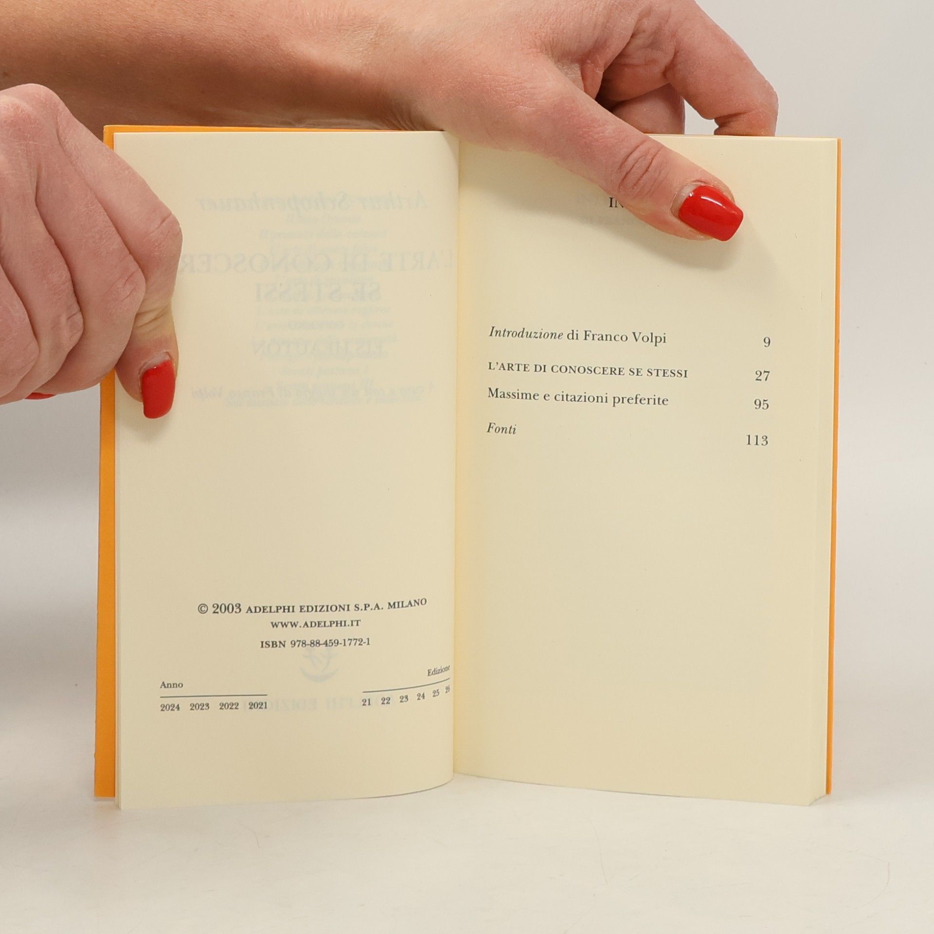 Arthur Schopenhauer Piccola biblioteca - 495: L'arte di conoscere se stessi ovvero eis heautón