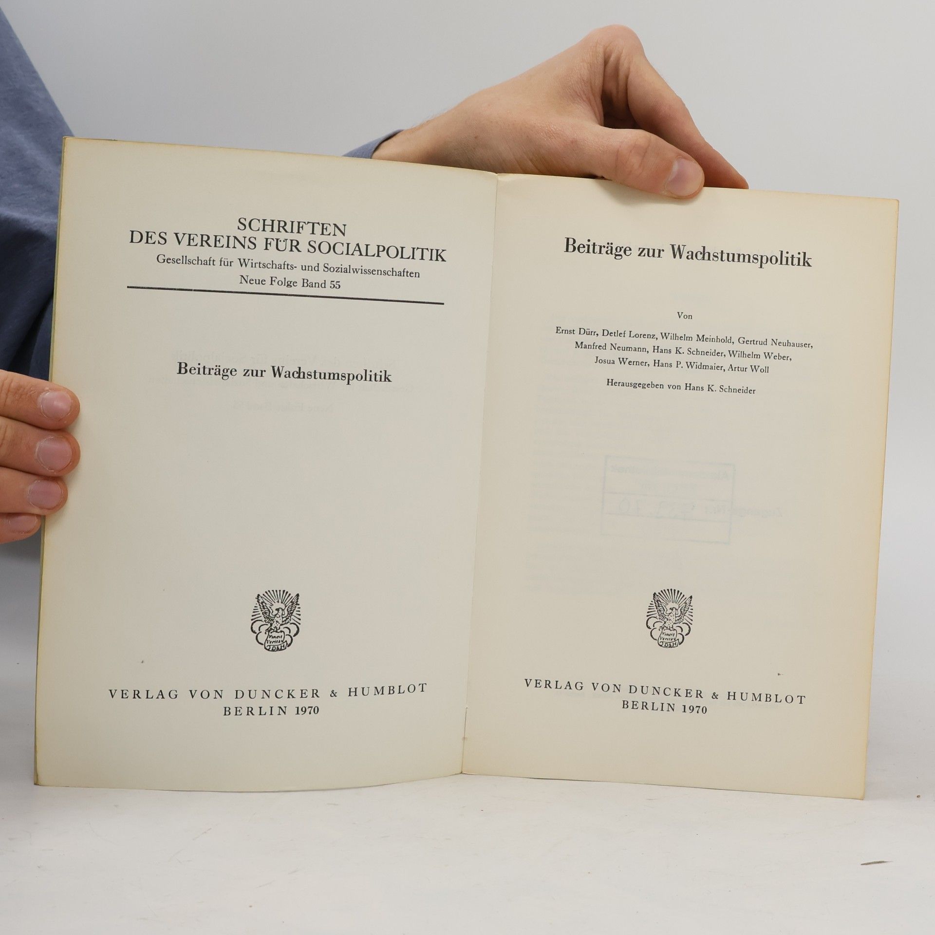 Autores varios Beiträge zur Wachstumspolitik