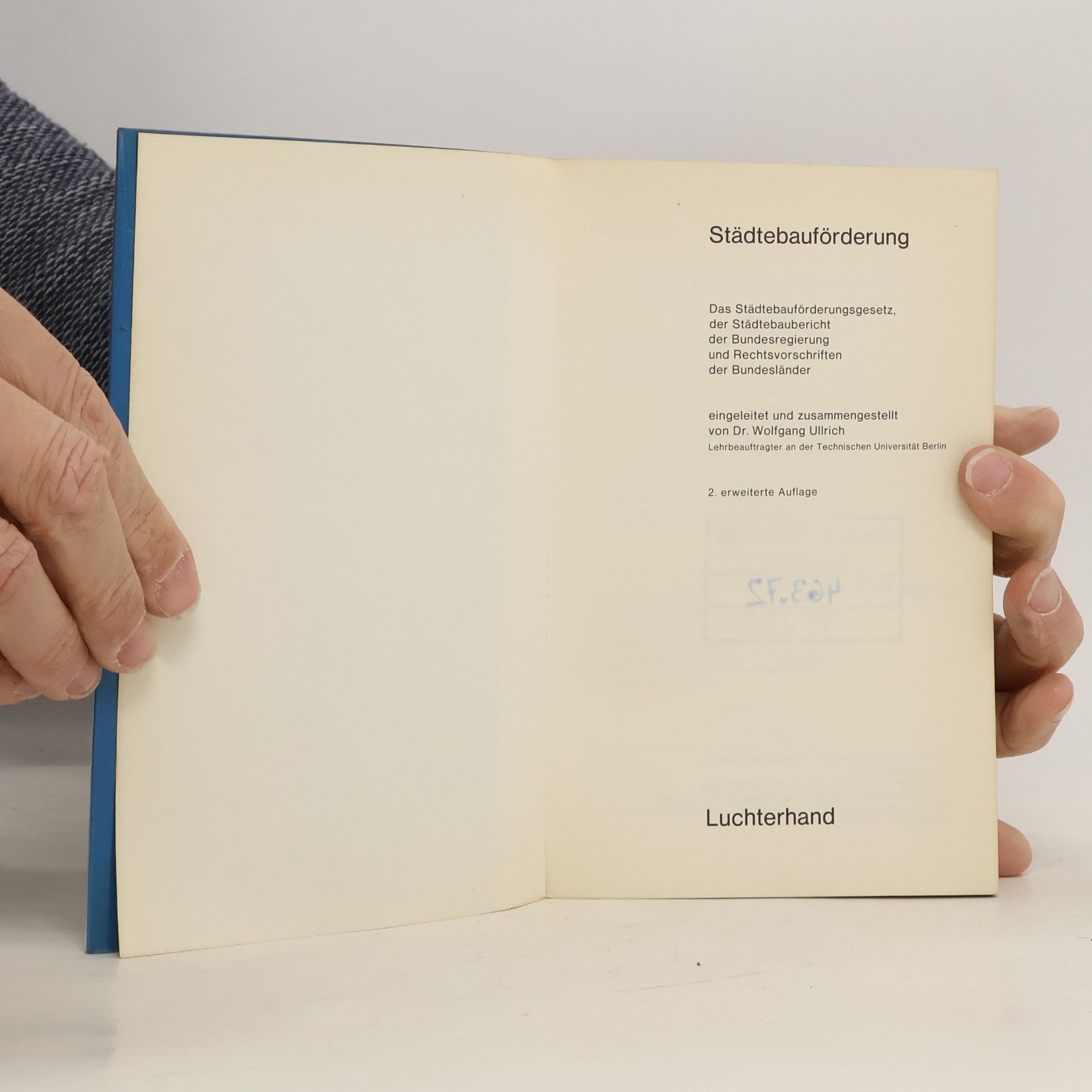 Wolfgang Ullrich Städtebauförderung
