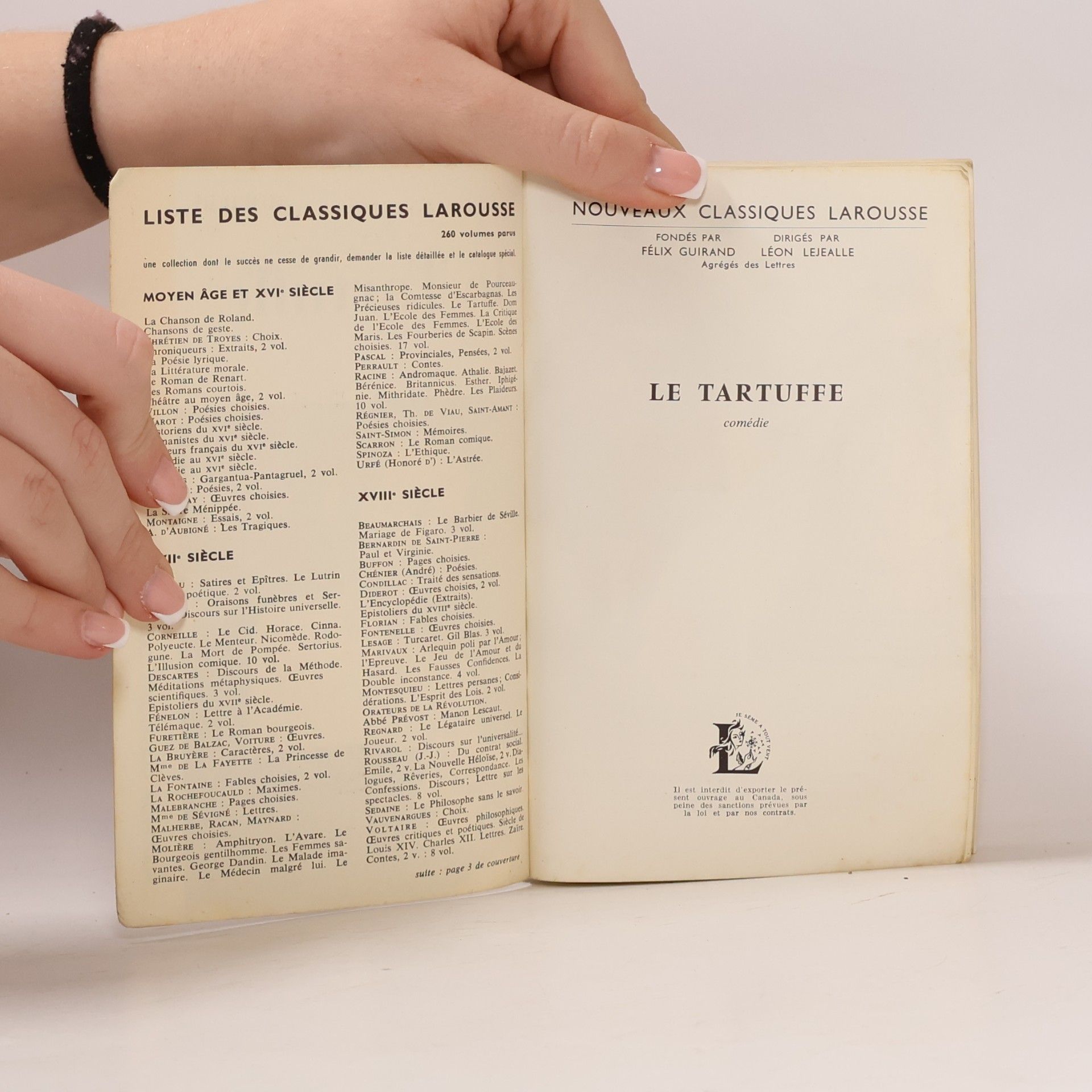 Molière Le Tartuffe