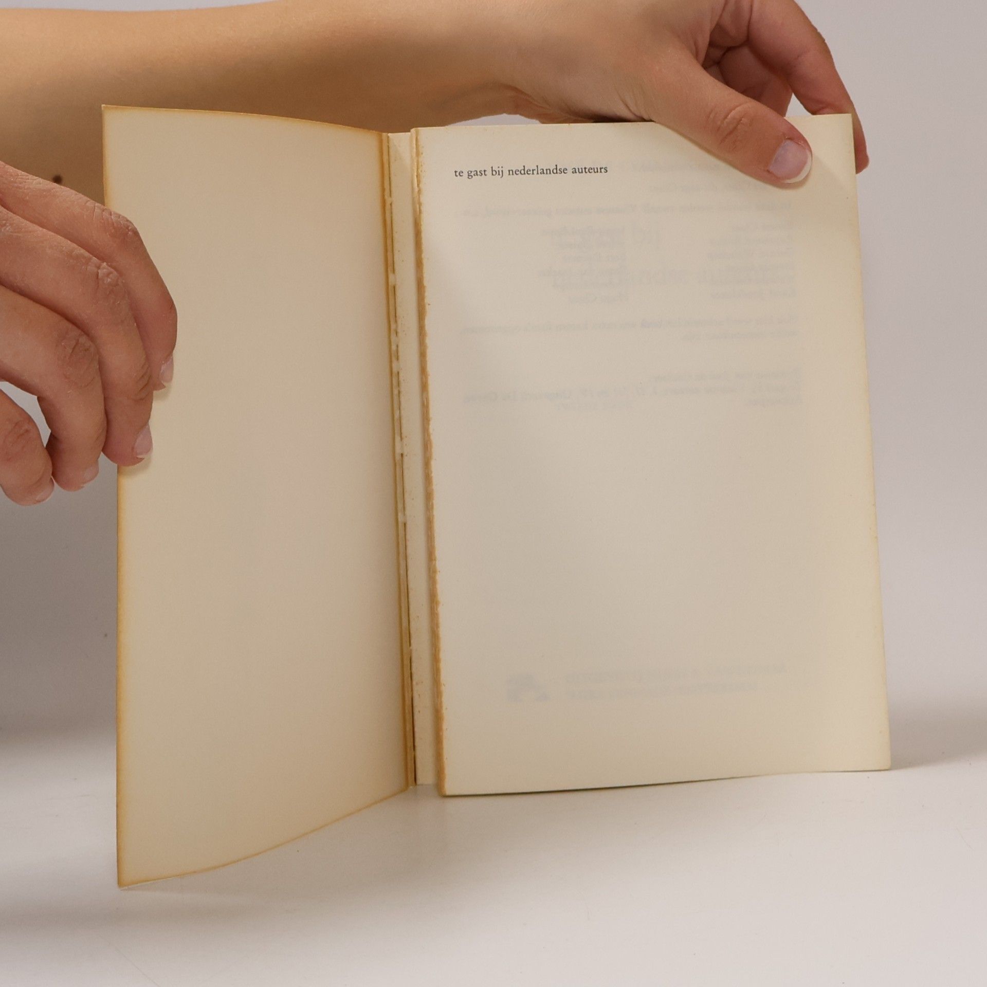Various authors Te gast bij Nederlandse auteurs