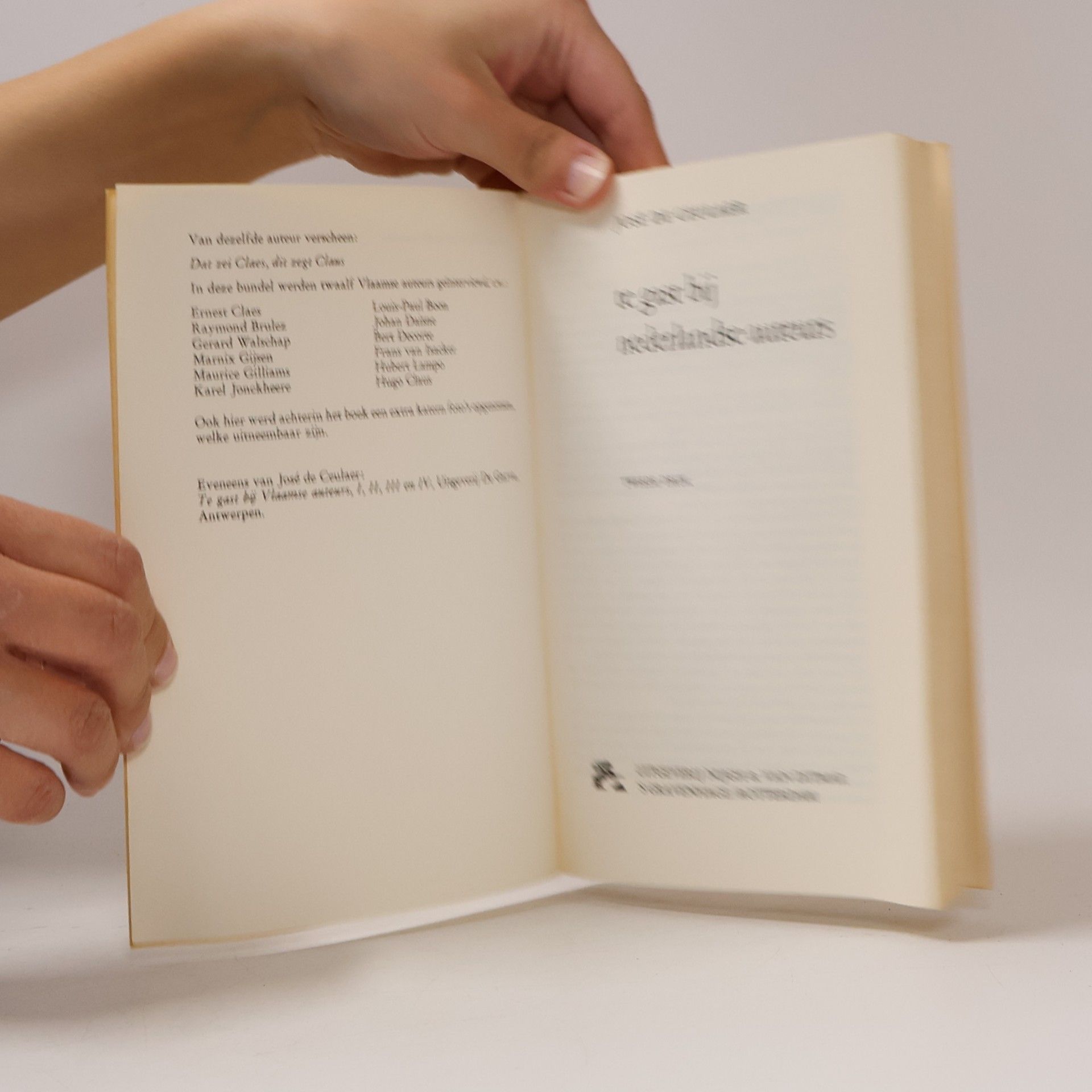 Various authors Te gast bij Nederlandse auteurs