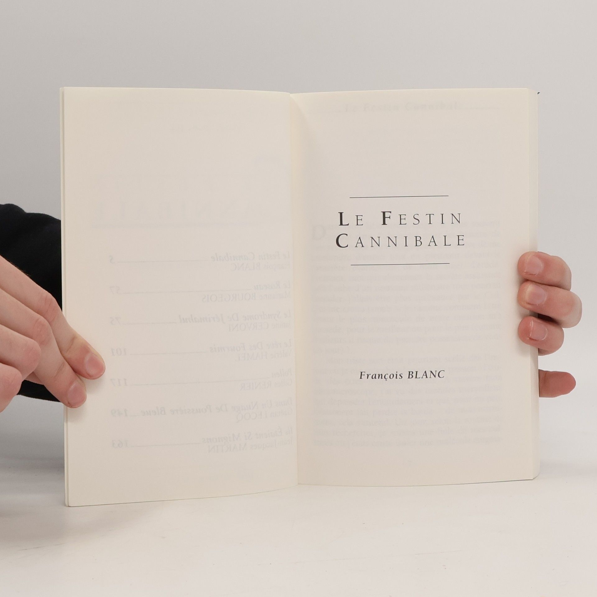 Various authors Le festin cannibale et autres nouvelles