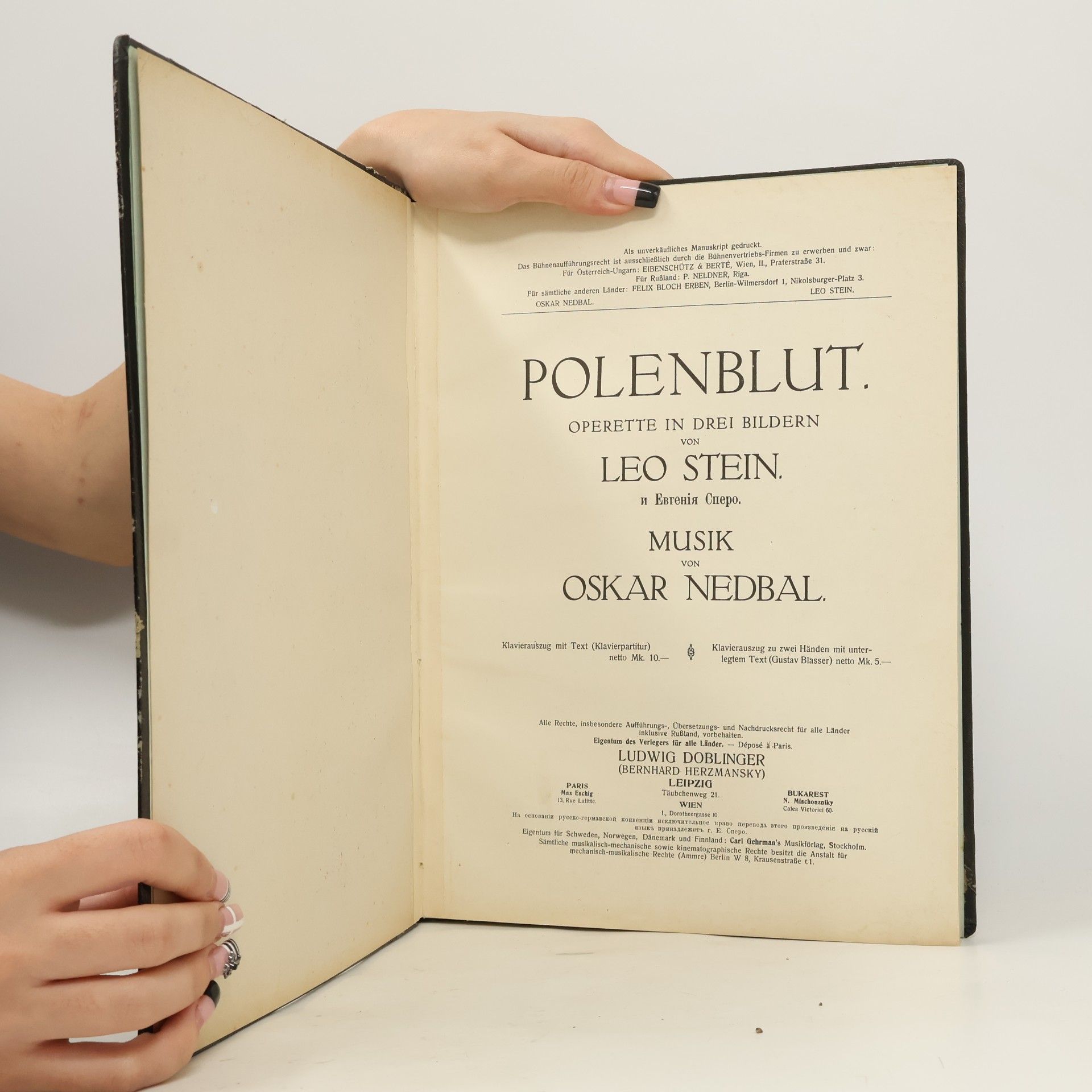 Oskar Nedbal Polenblut