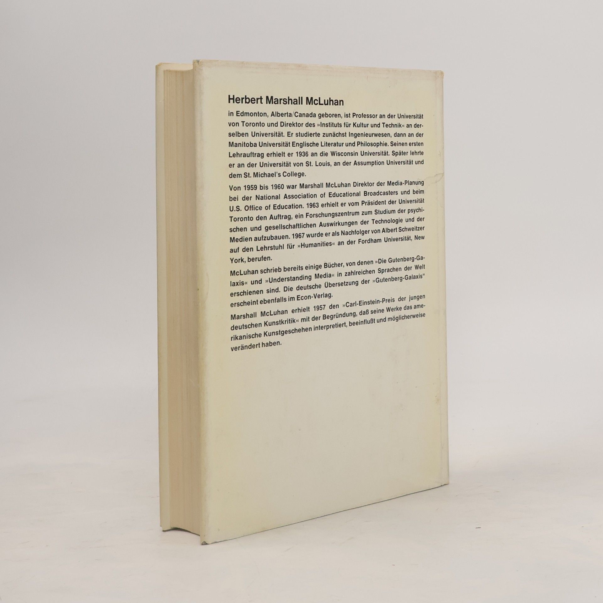 Marshall McLuhan Die magischen Kanäle