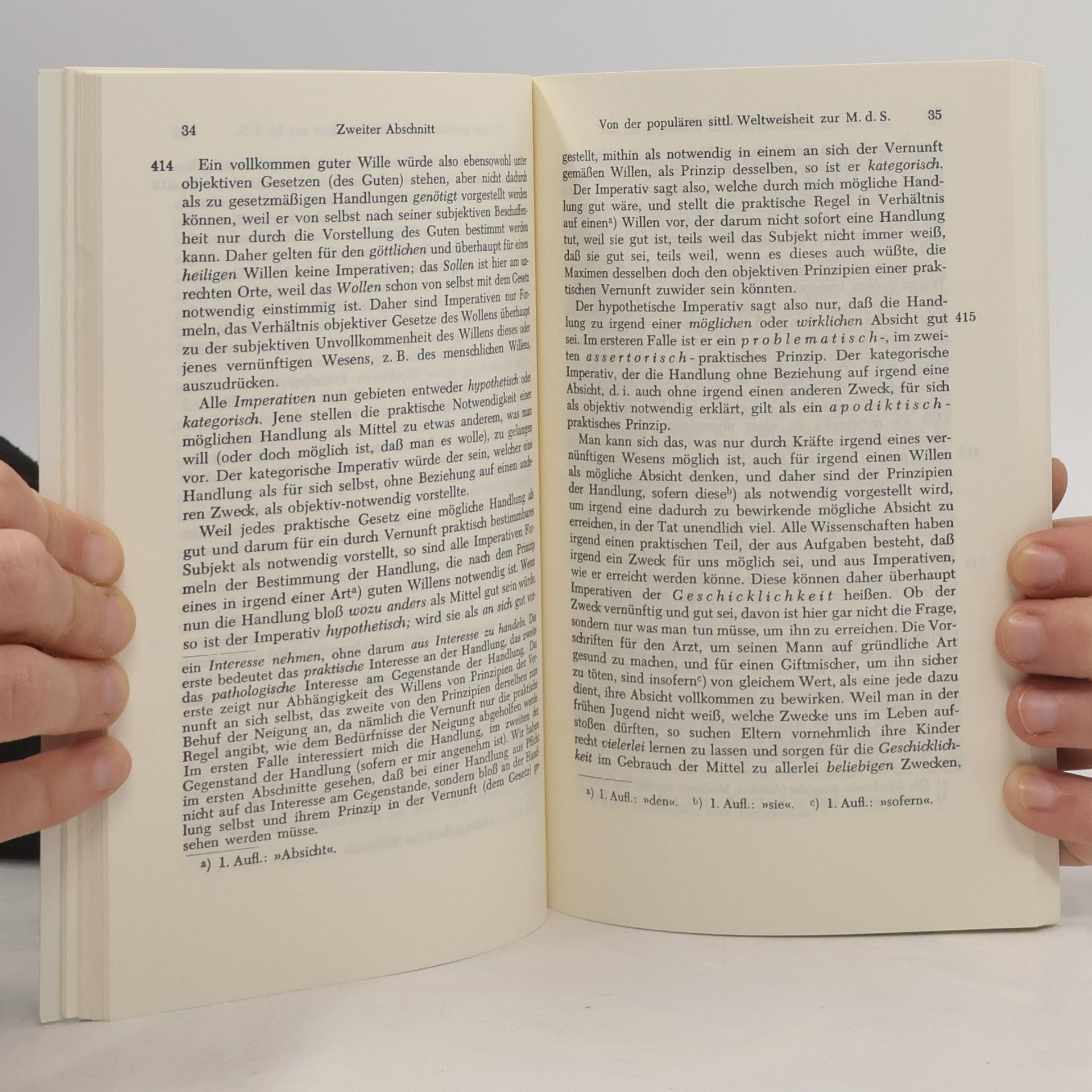 Immanuel Kant Grundlegung zur Metaphysik der Sitten