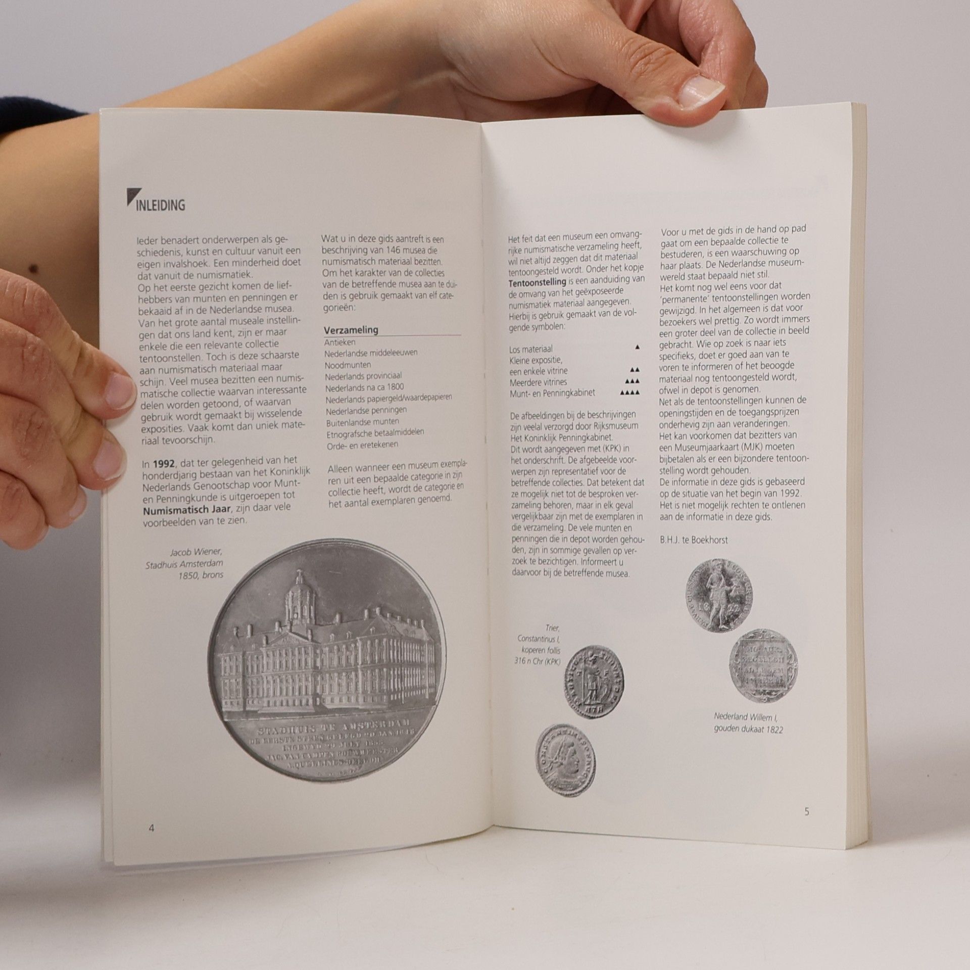 B. H. J. te Boekhorst Collectie Overzicht Nederland: Munten, penningen, bankbiljetten