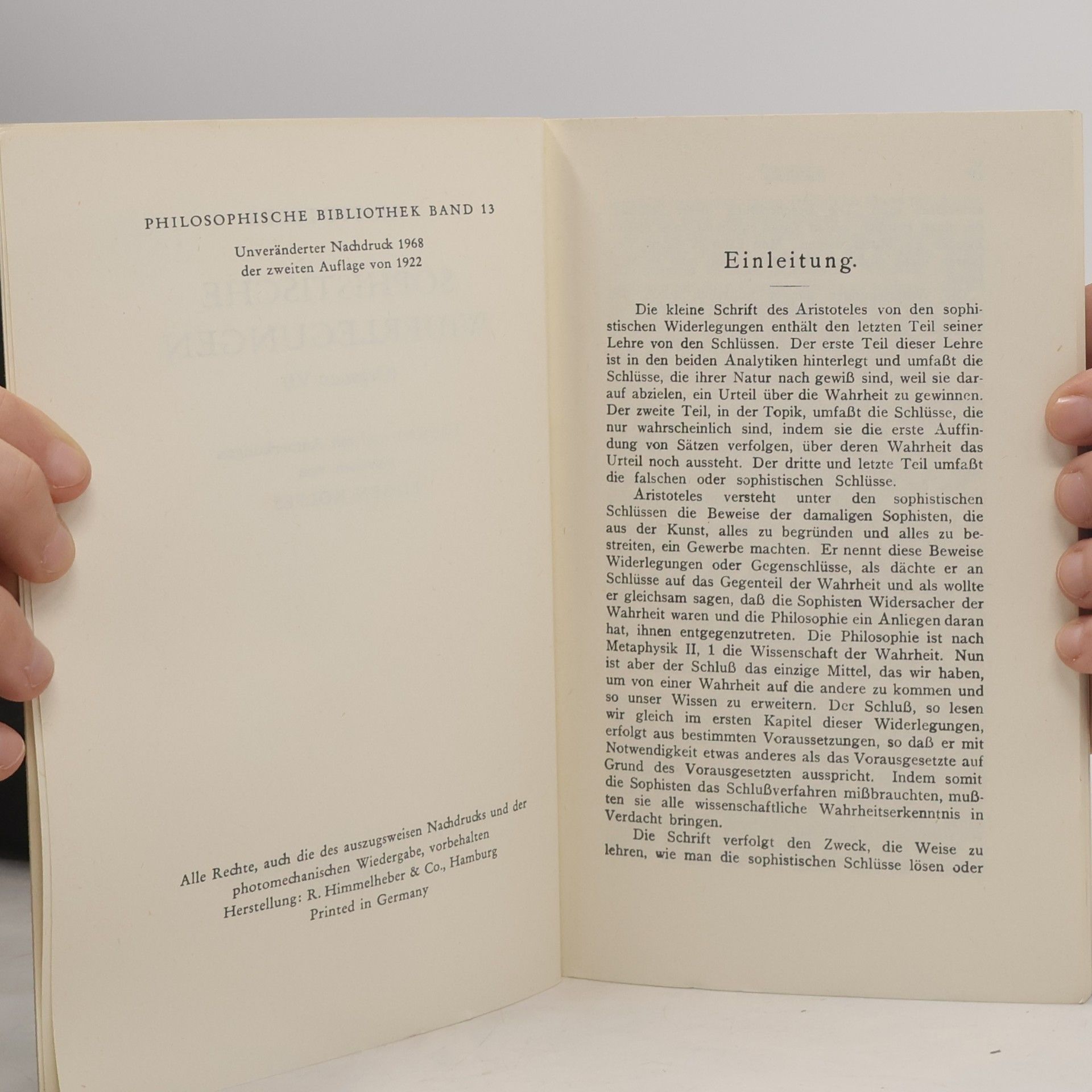 Aristotelés Aristoteles' Sophistische Widerlegungen