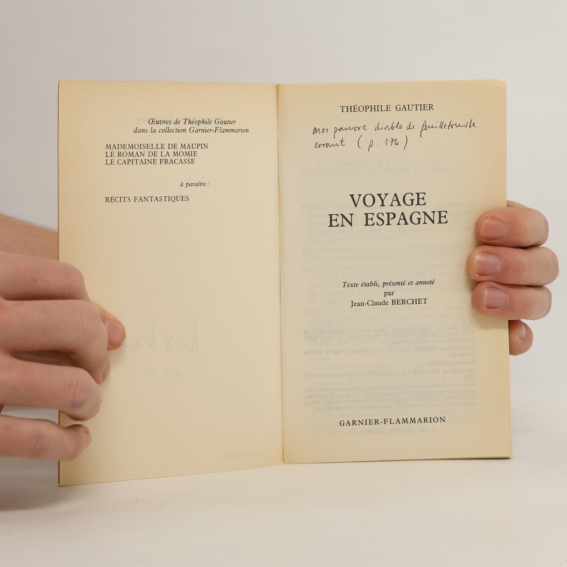 Théophile Gautier Voyage en Espagne