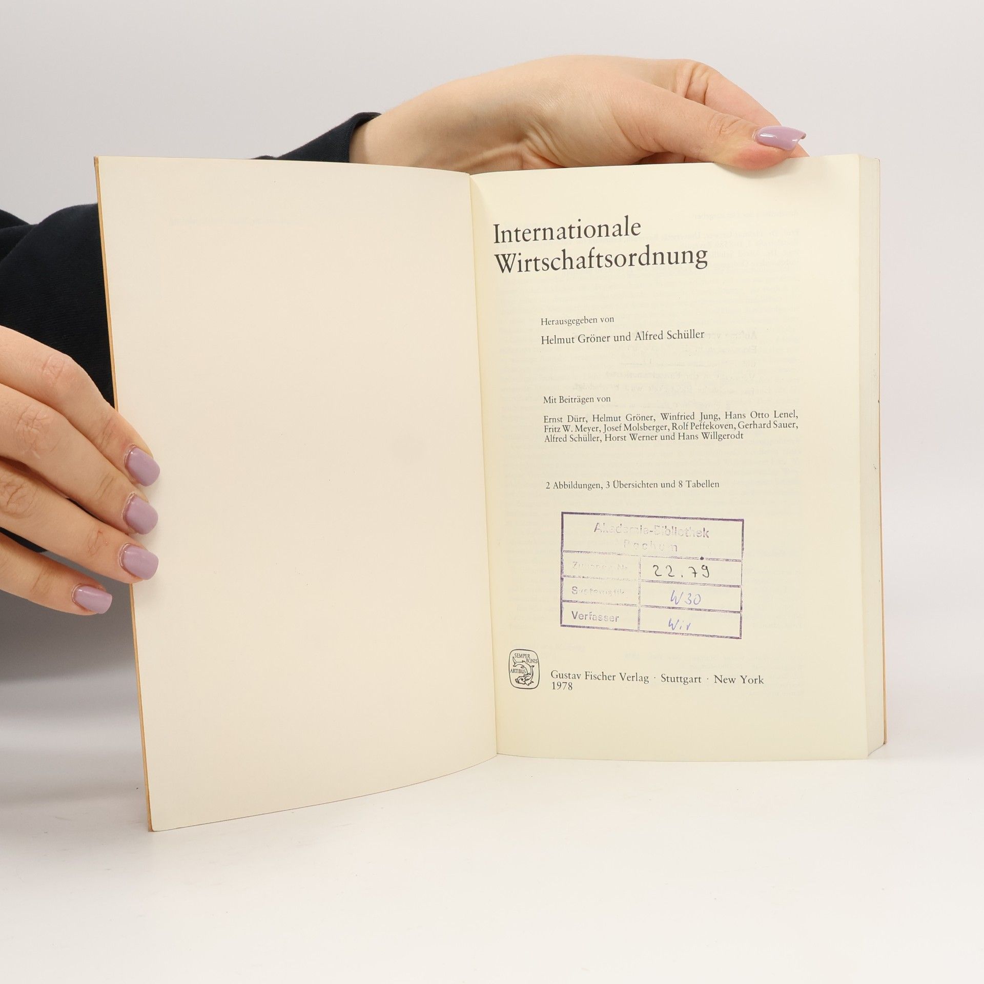 Helmut Gröner Internationale Wirtschaftsordnung