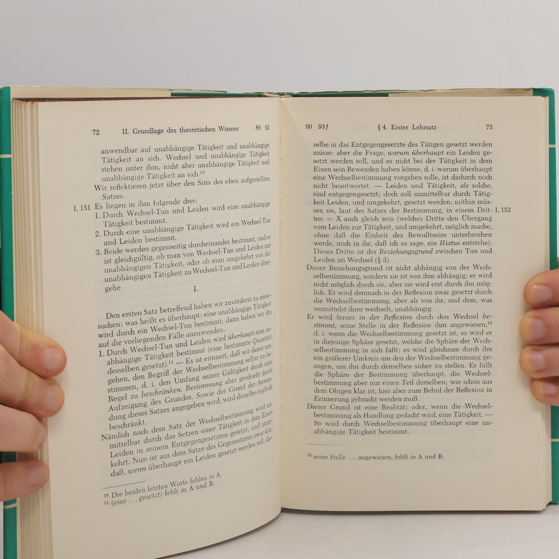 Johann Gottlieb Fichte Grundlage der gesamten Wissenschaftslehre (1794)