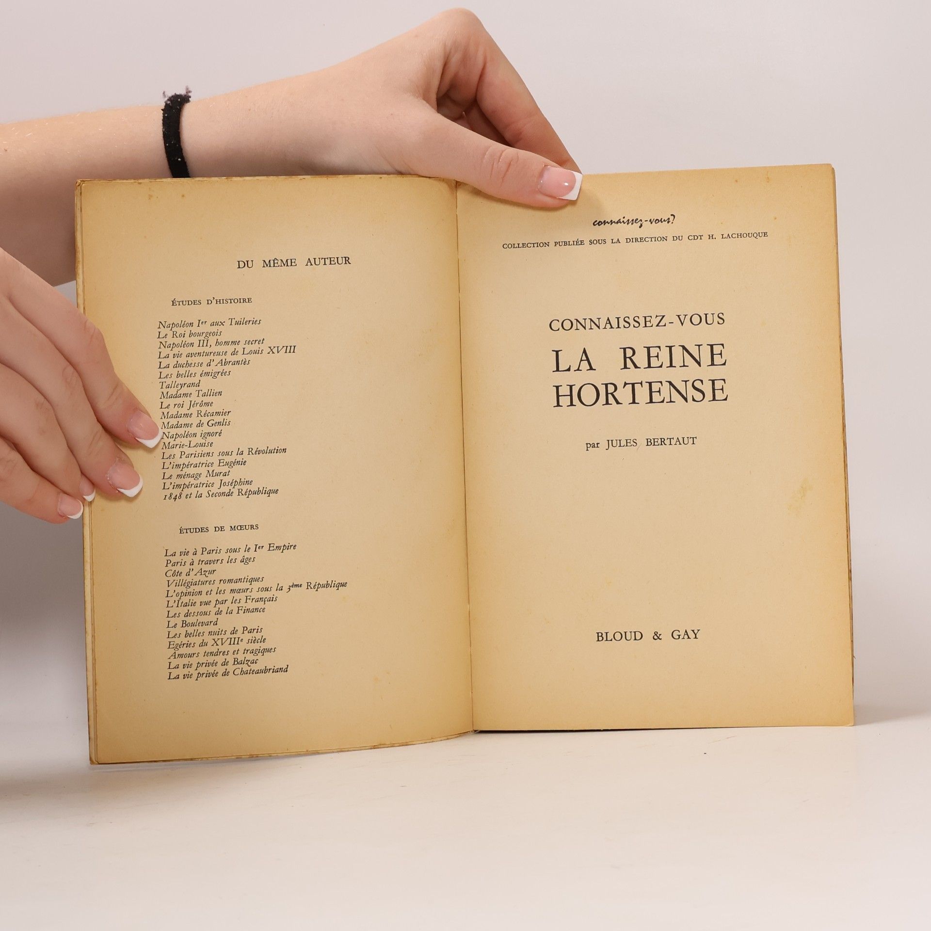 Jules Bertaut La Reine Hortense