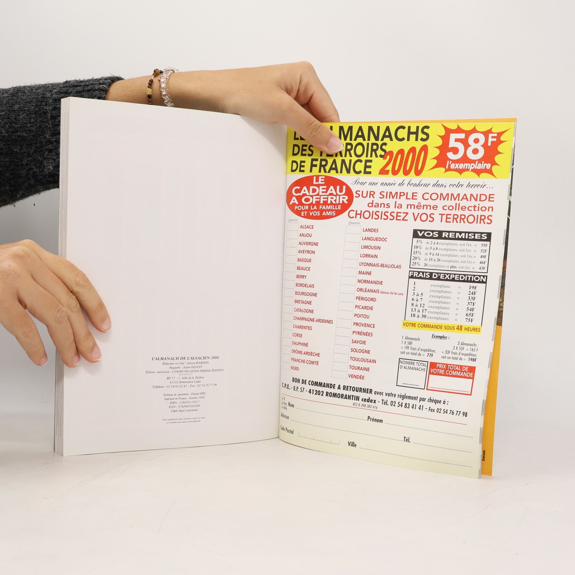 Various authors Les Almanachs des Terroirs de France: L'Almanach de l'Alsacien 2000