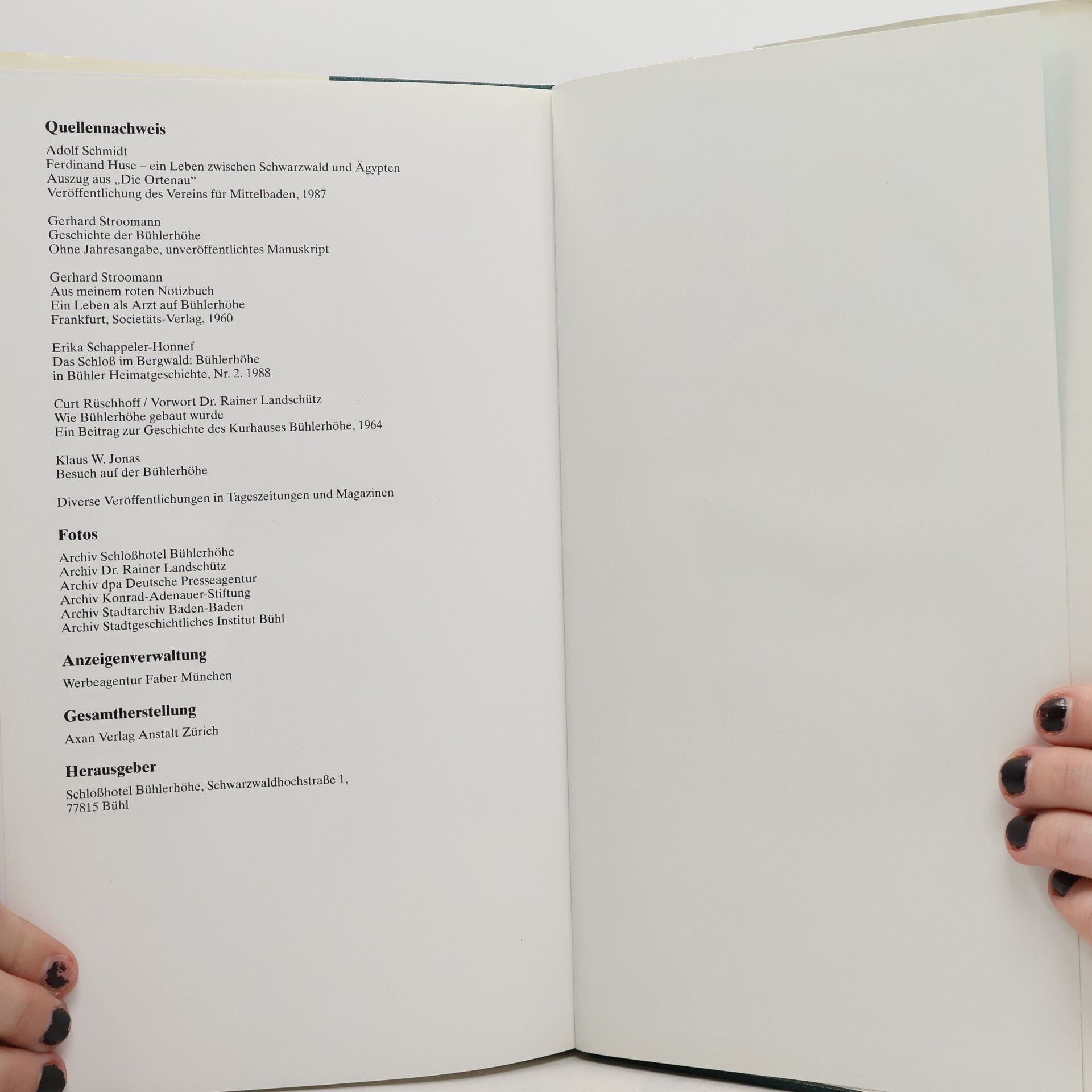 Various authors Chronik. Die Geschichte der Bühlerhöhe
