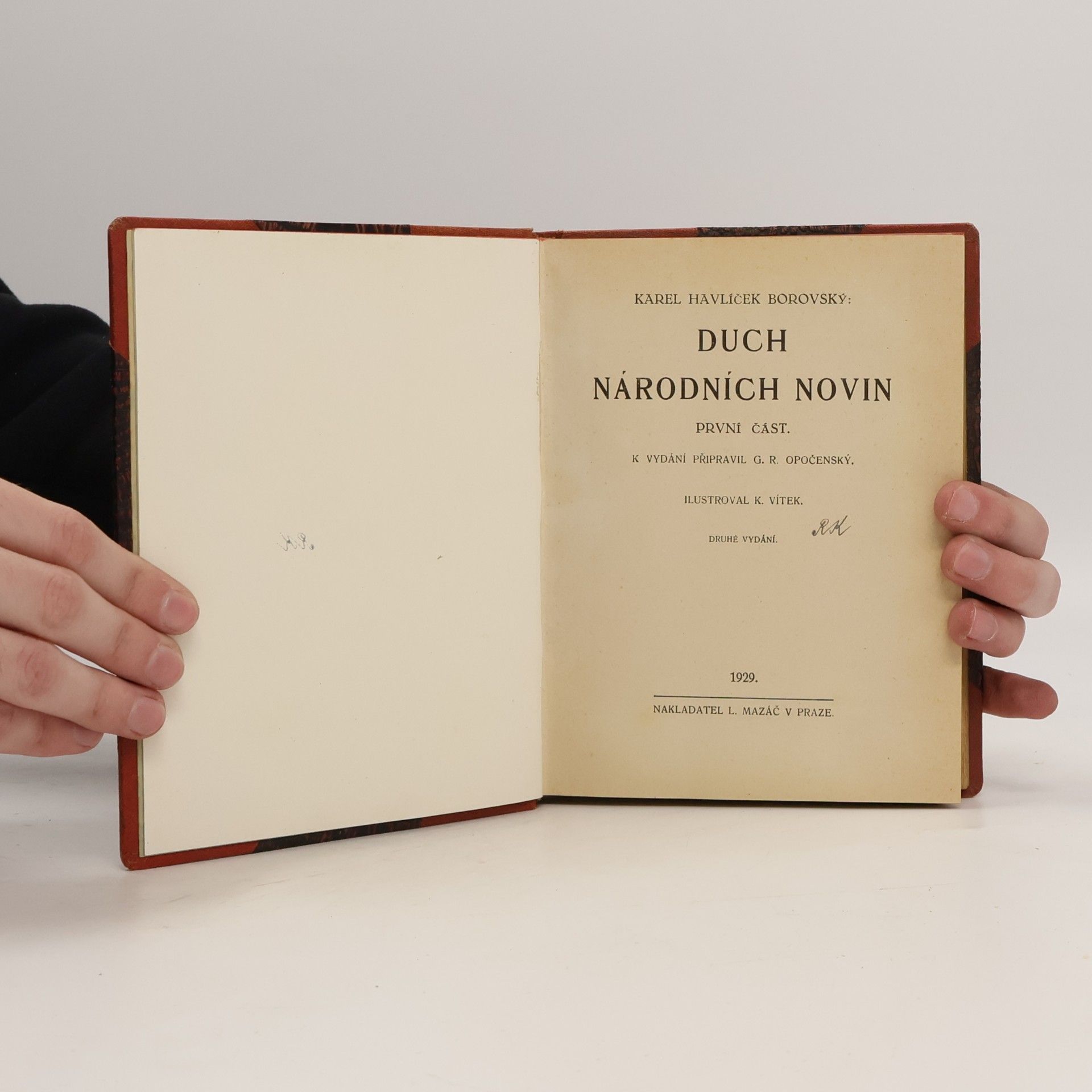 Karel Havlíček Borovský Duch Národních novin. První část