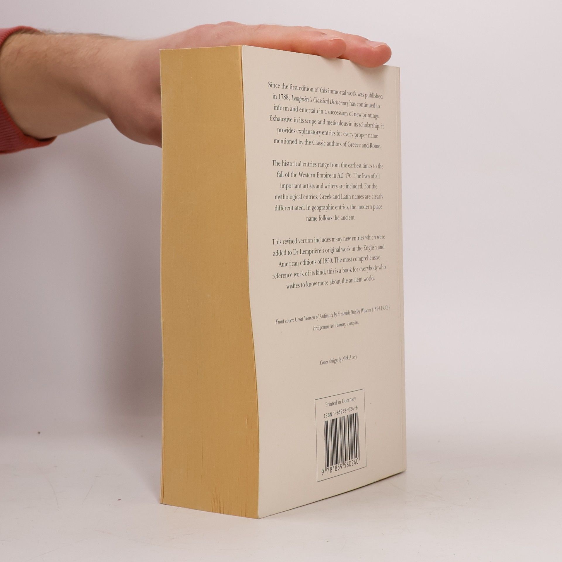 John Lempriere Lempriere's Classical Dictionary