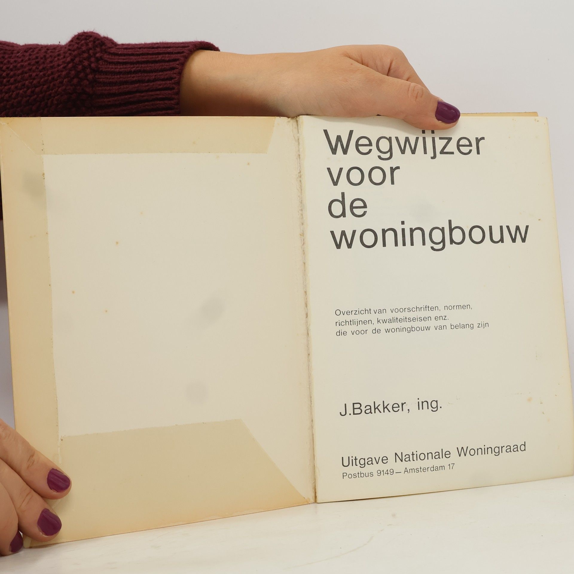 J. H. Bakker Wegwijzer voor de woningbouw
