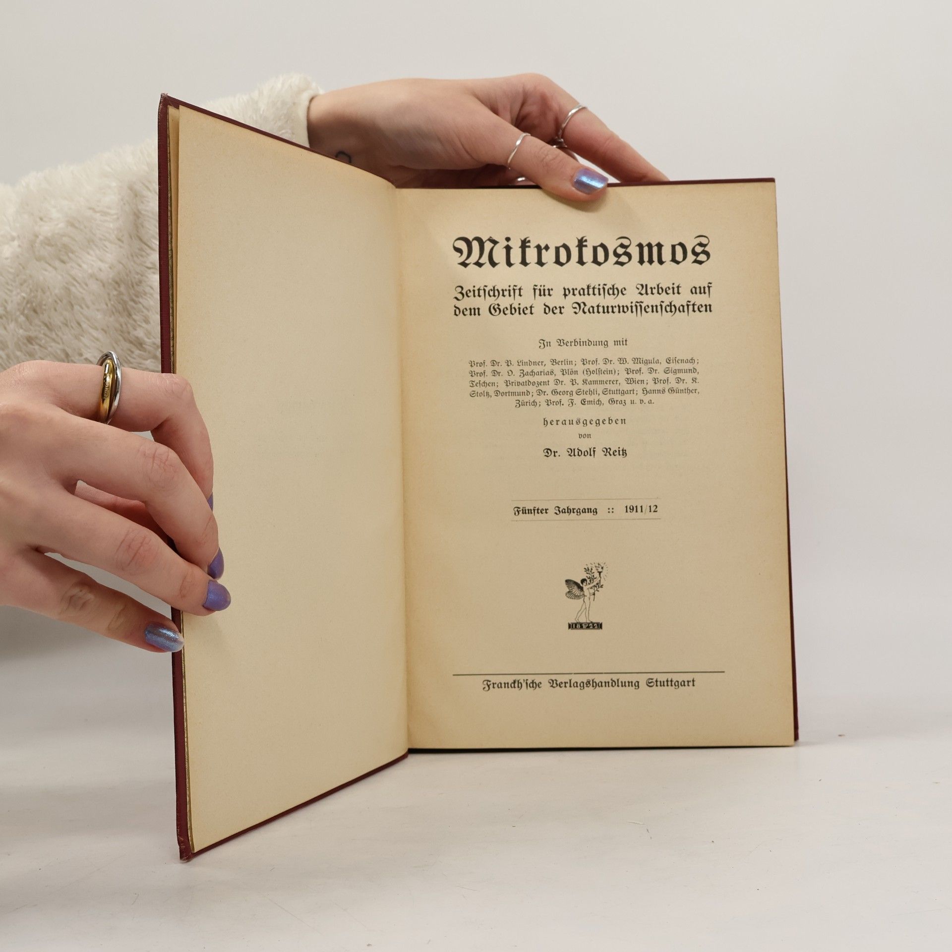 Adolf Reitz Mikrokosmos – Zeitschrift für praktische Arbeit auf dem Gebiet der Naturwissenschaften 1911/1912