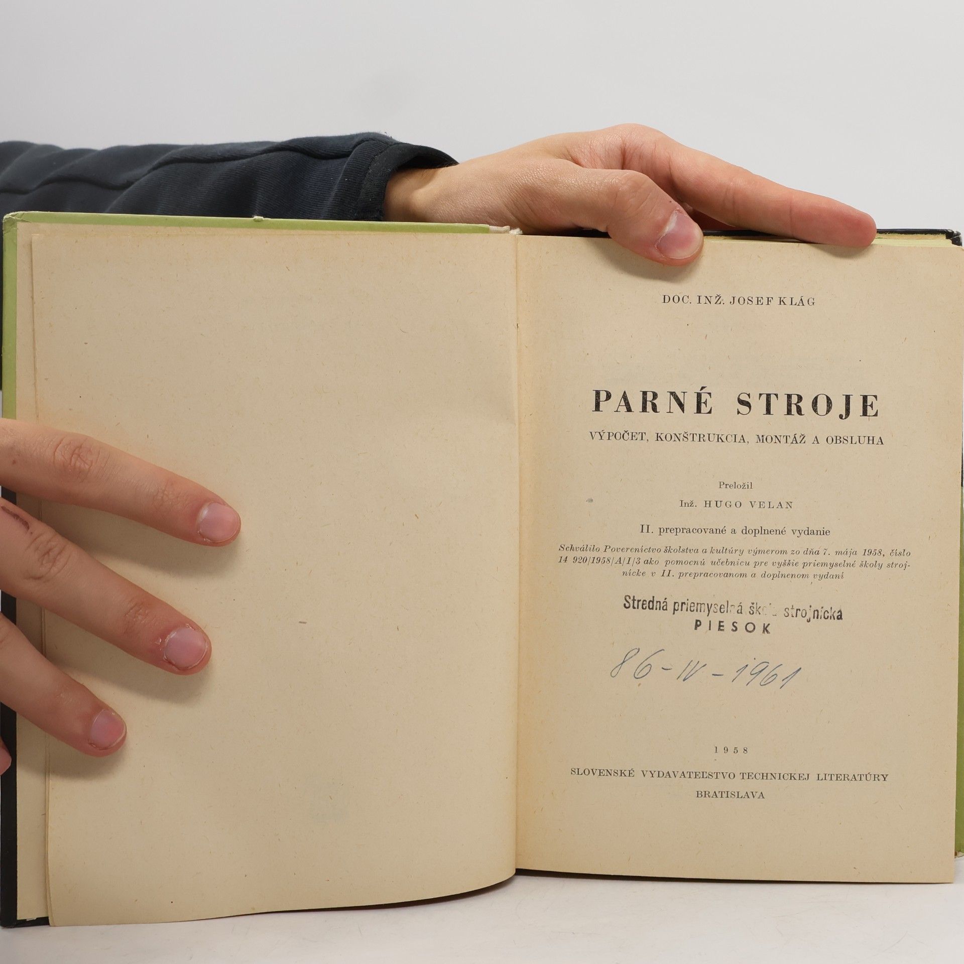 Jozef Klág Parné stroje