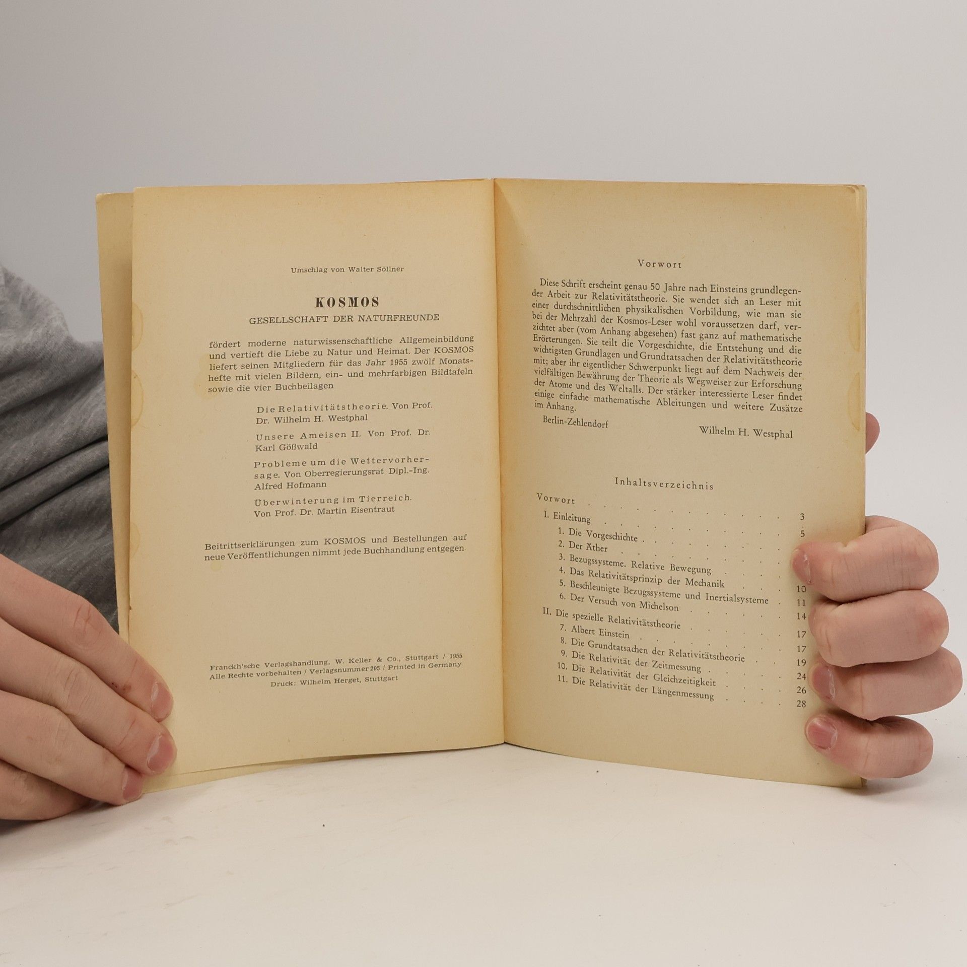 Wilhelm H. Westphal Die Relativitätstheorie
