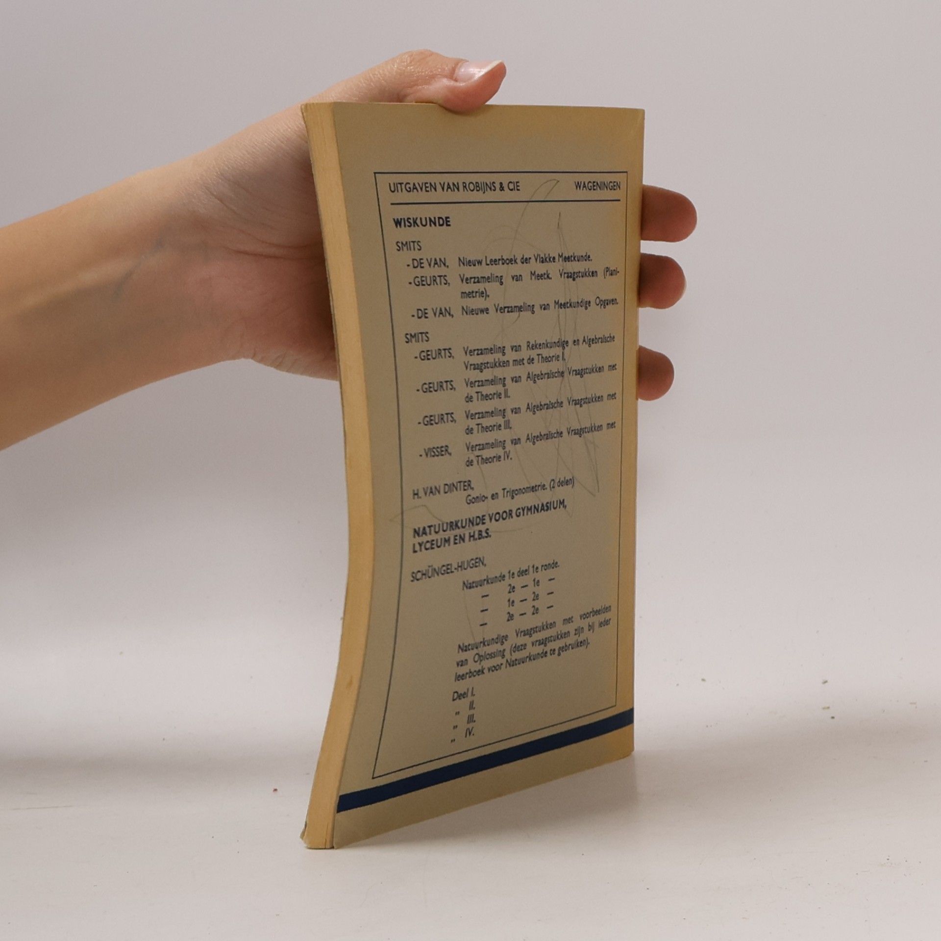 Various authors Verzameling van rekenkundige en algebraïsche vraagstukken