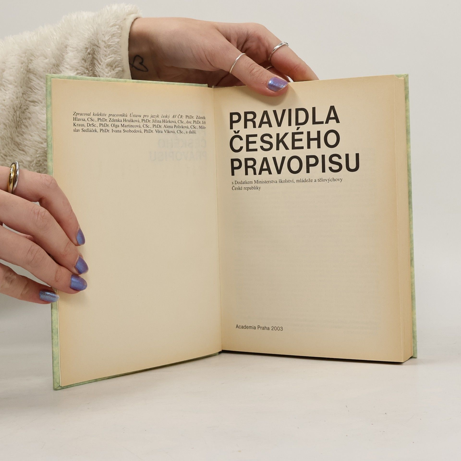Collectif d'auteurs Akademická pravidla českého pravopisu