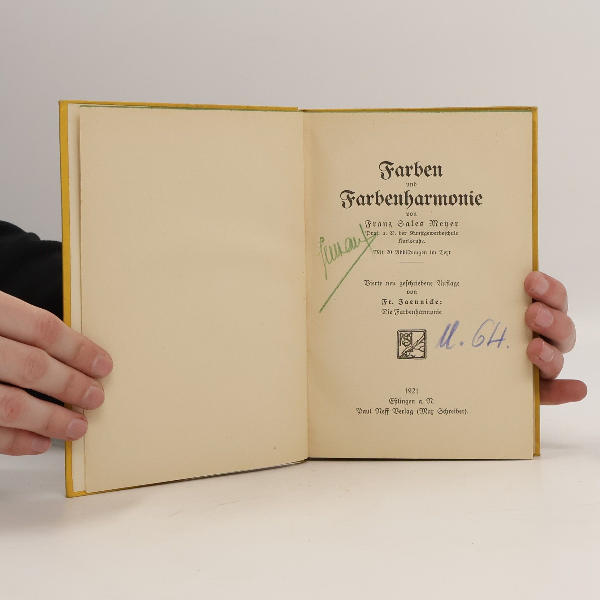 Franz Sales Meyer Farben und Farbenharmonie