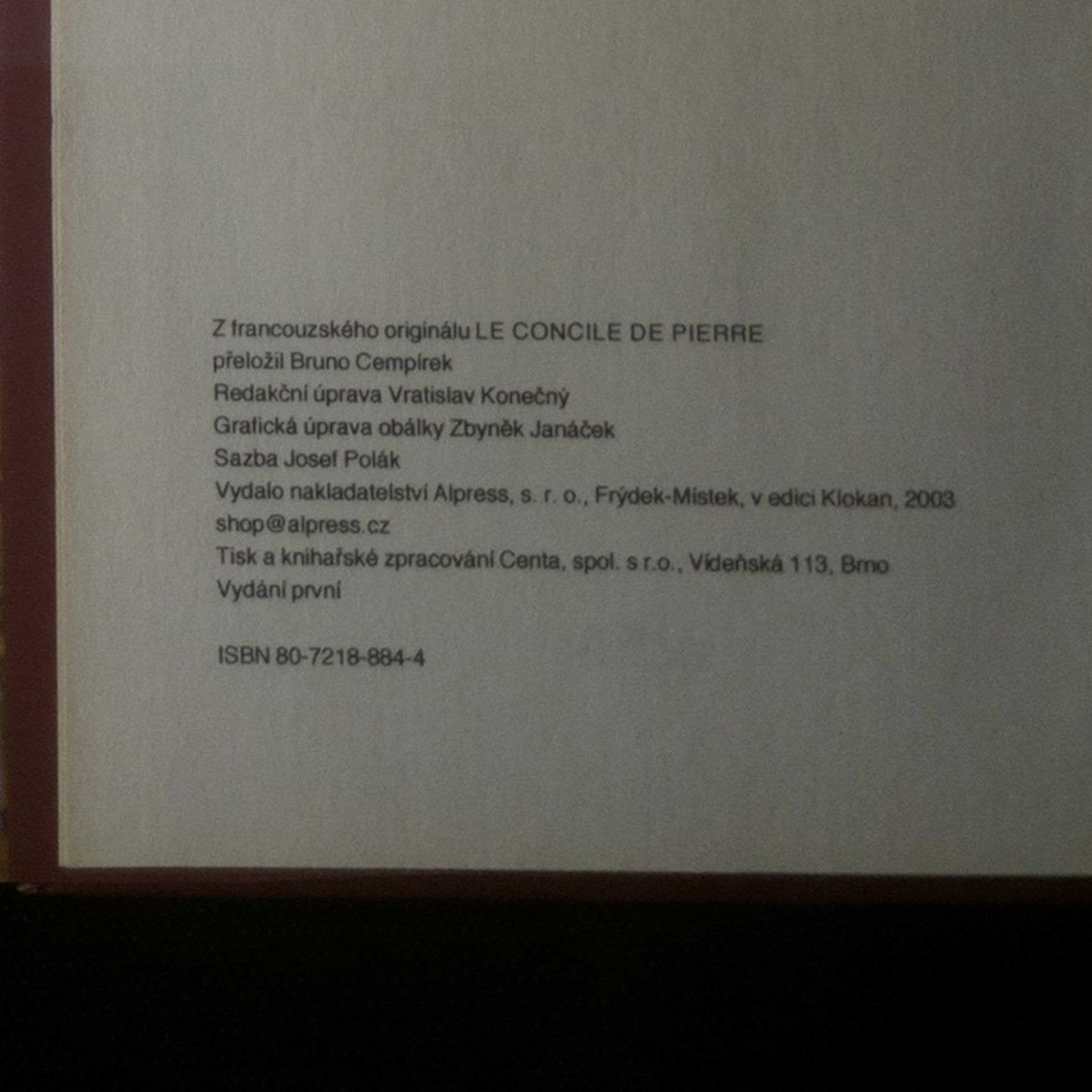 Jean Christophe Grangé Kamenný koncil